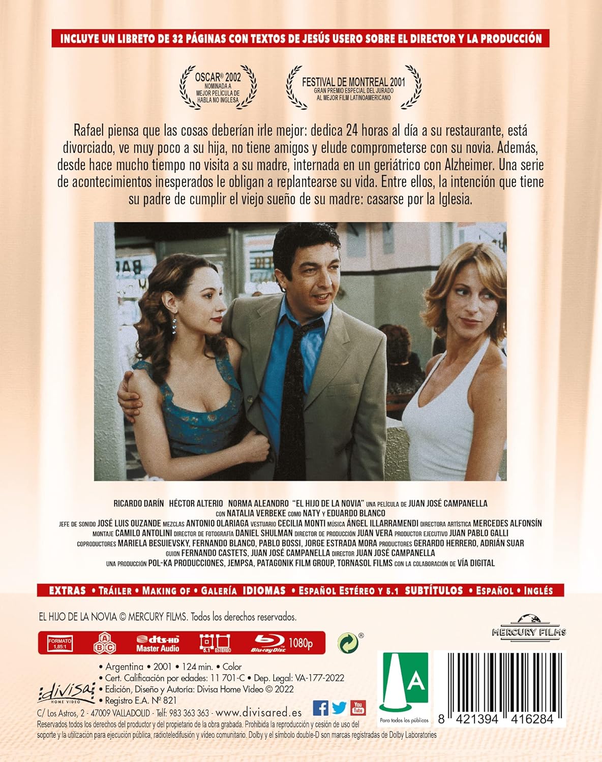Detalle de Divisa HV El Hijo de la Novia Ed. Especial Blu-ray