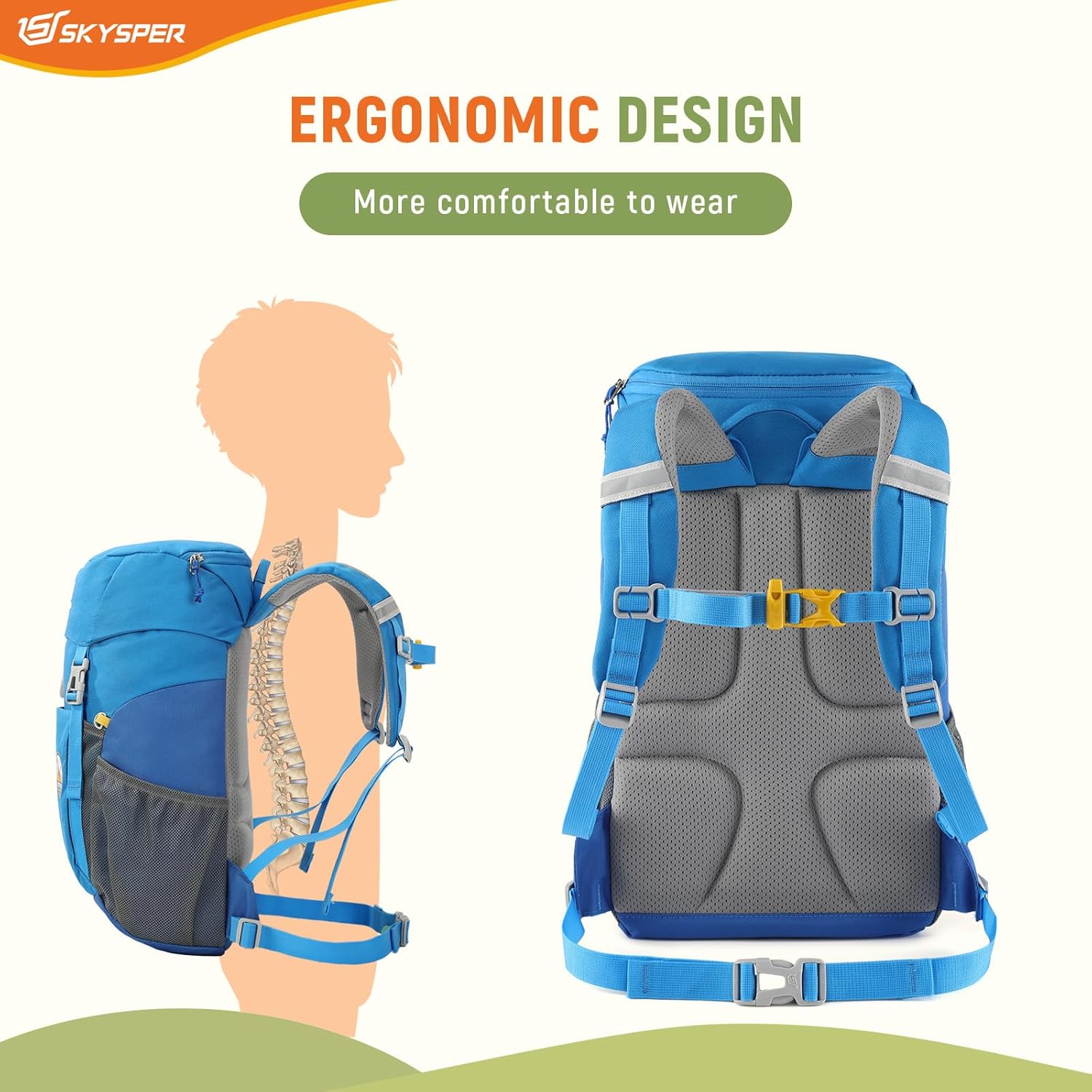 Detalle de SKYSPER Wanderrucksack Kinder 15L