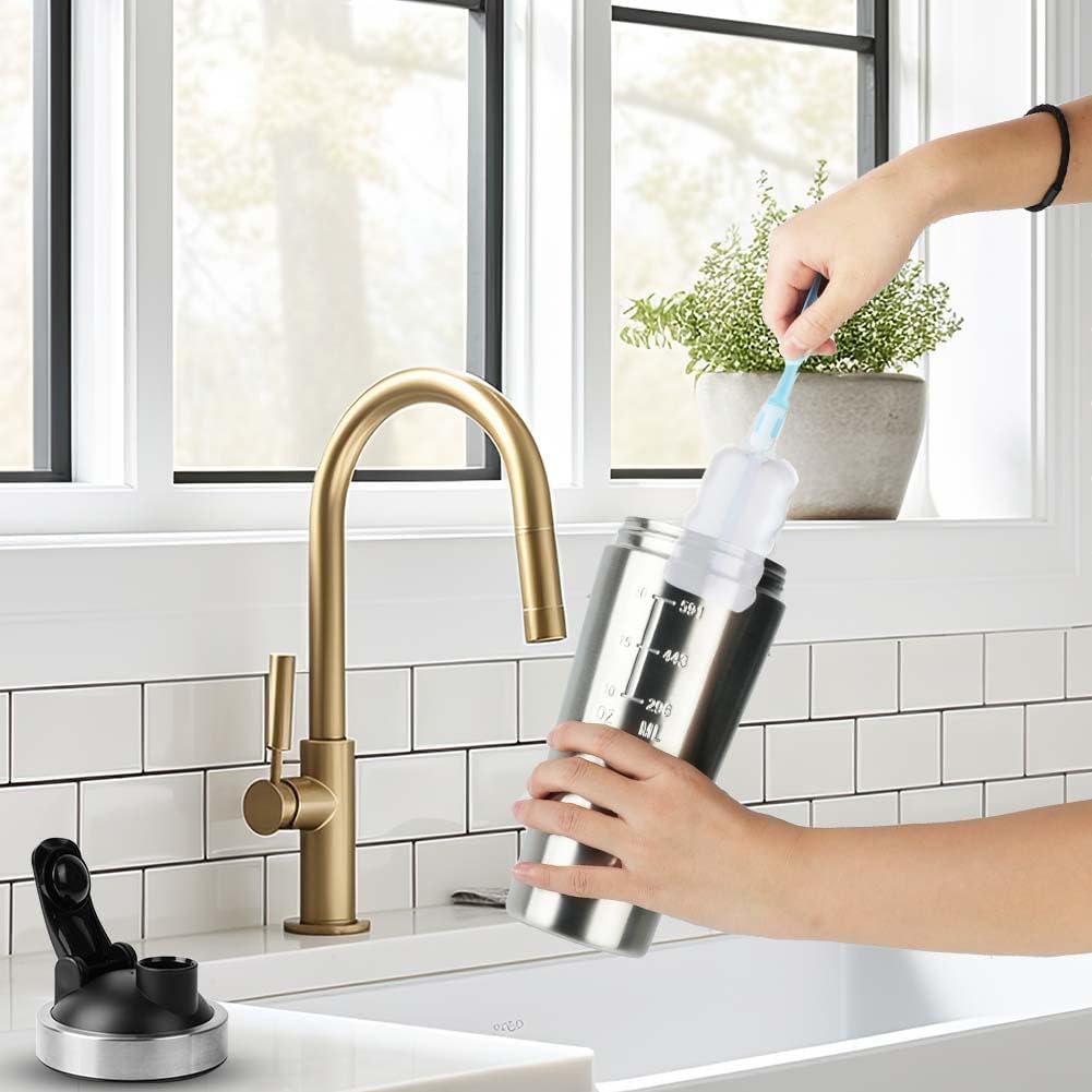 Thumbnail 6 de AOOWU Shaker à protéines en acier inoxydable 900 ml, anti-fuite, sans BPA