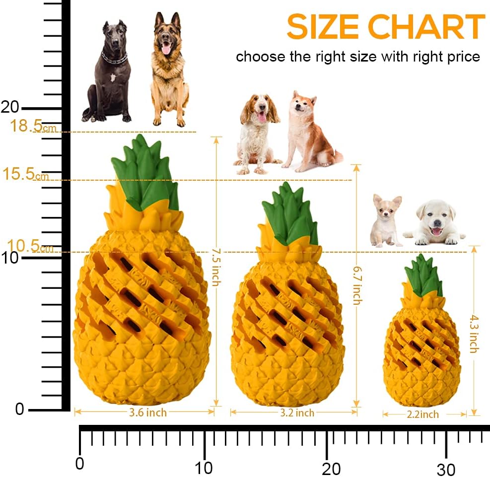 Thumbnail 5 de M.C.works Ultra-Durable Pineapple Dog Toy for Aggressive Chewers (6.7in)