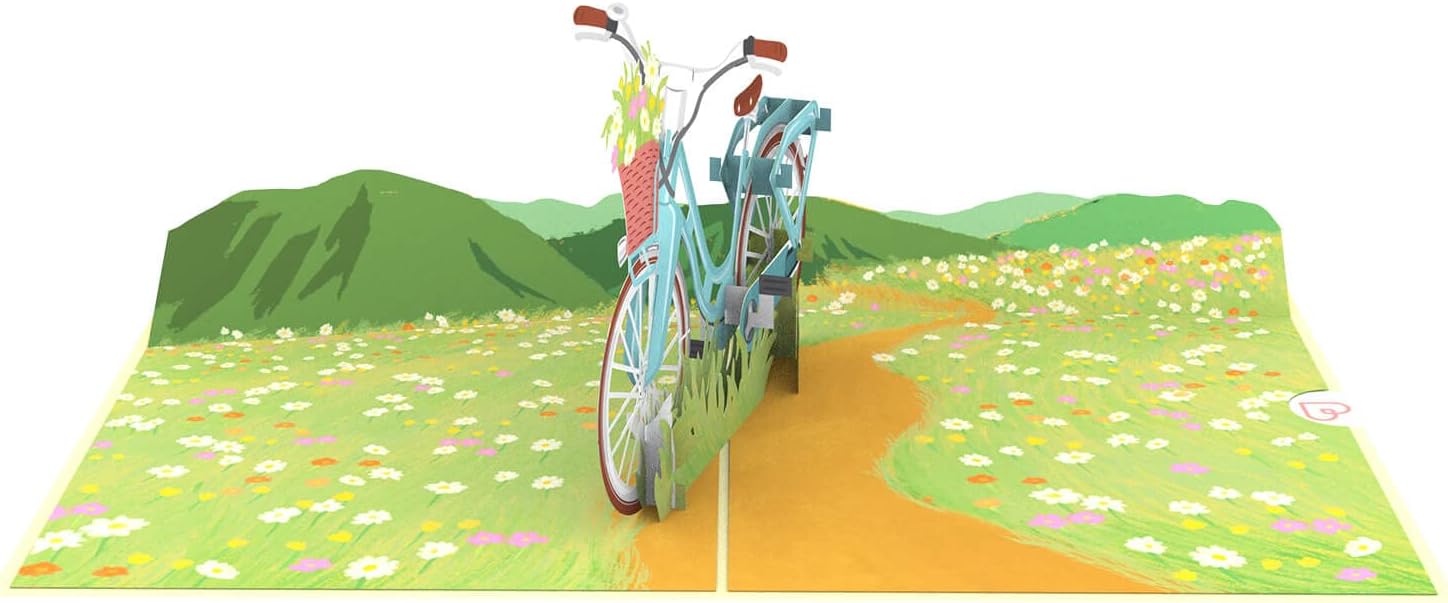 Thumbnail 4 de papercrush Biglietto pop up con bicicletta e fiori – regalo originale per ciclisti e appassionati di bici