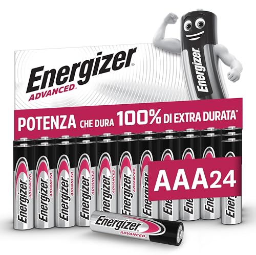 Detalle de Energizer Advanced, pile AAA alcaline da 1,5 V, confezione da 24