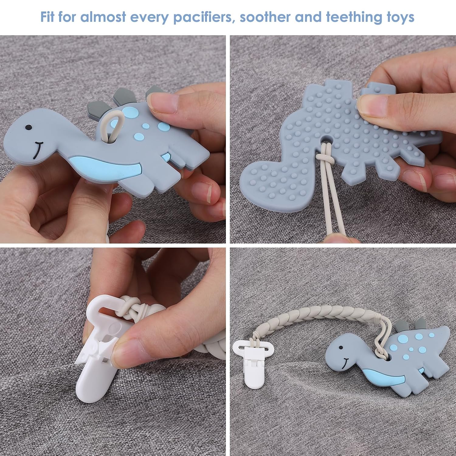 Thumbnail 6 de Silicone Pacifier Clips