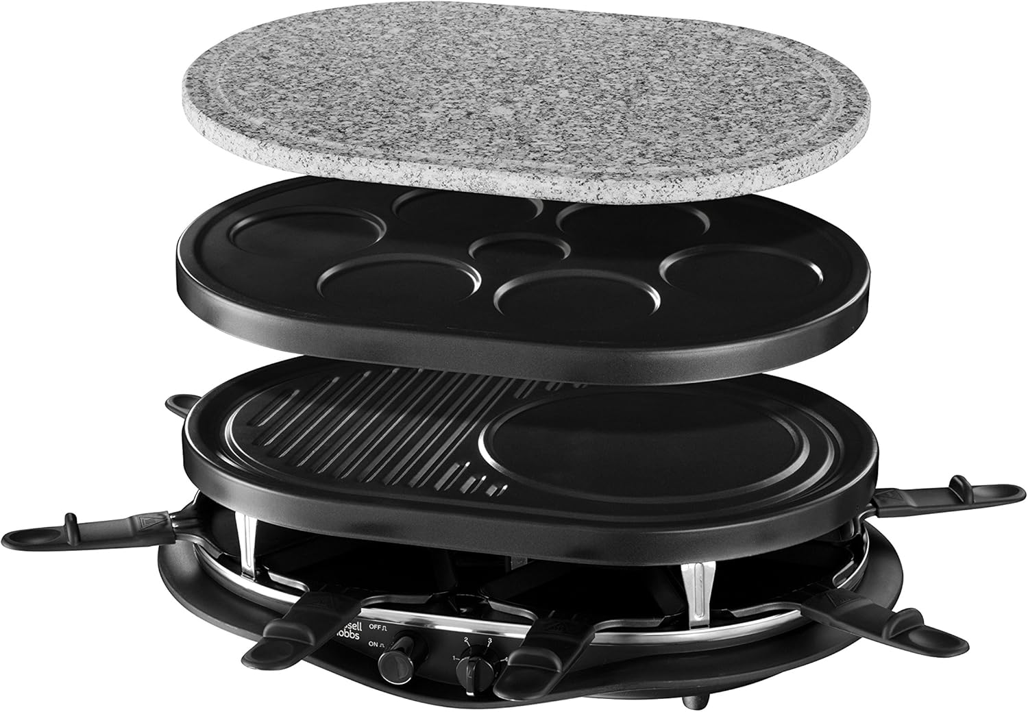 Detalle de Russell Hobbs 20920-56 Padella per crepes elettrica da 1000 W con piastra antiaderente da 30 cm