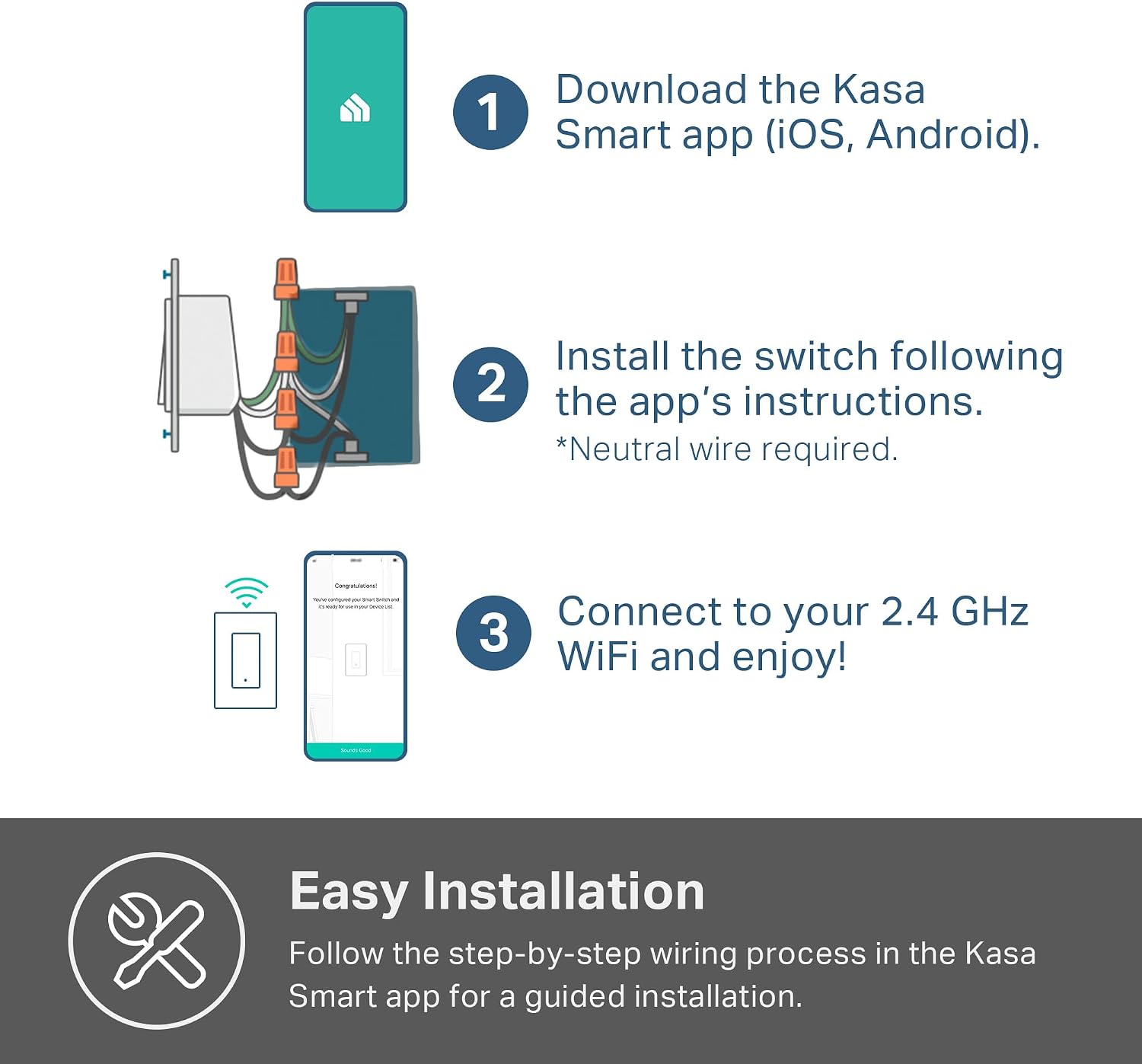 Thumbnail 6 de Kasa HS200 Smart Light Switch 2.4GHz