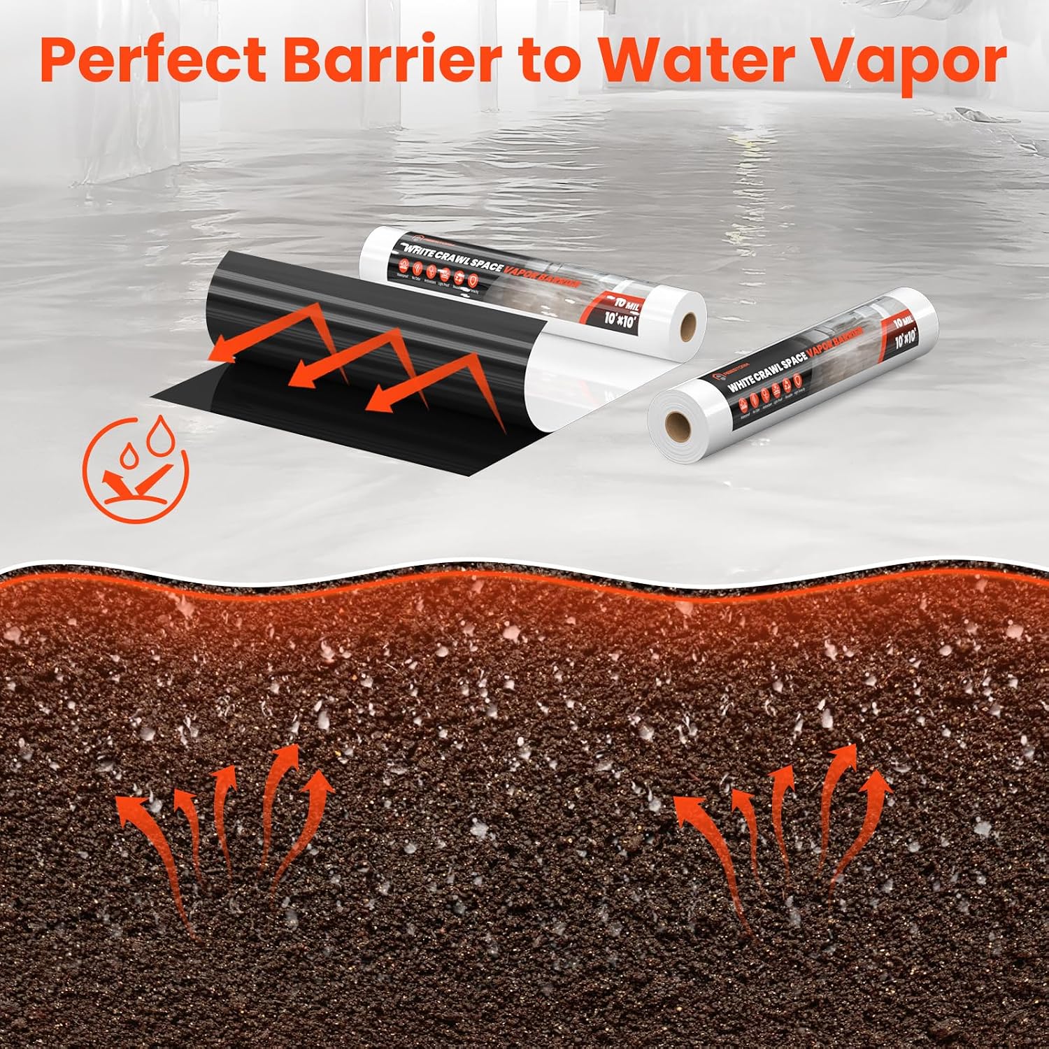 Detalle de ABESTORM Crawl Space Vapor Barrier 10 Mil