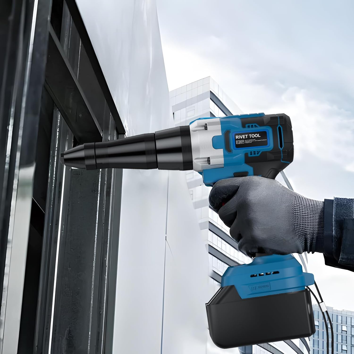 GGiking Cordless Rivet Gun for Makita 18V battery