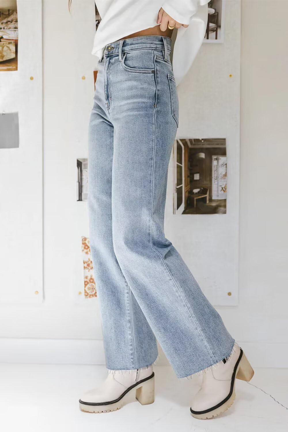 Thumbnail 2 de KDF Straight Leg High Waisted Jeans