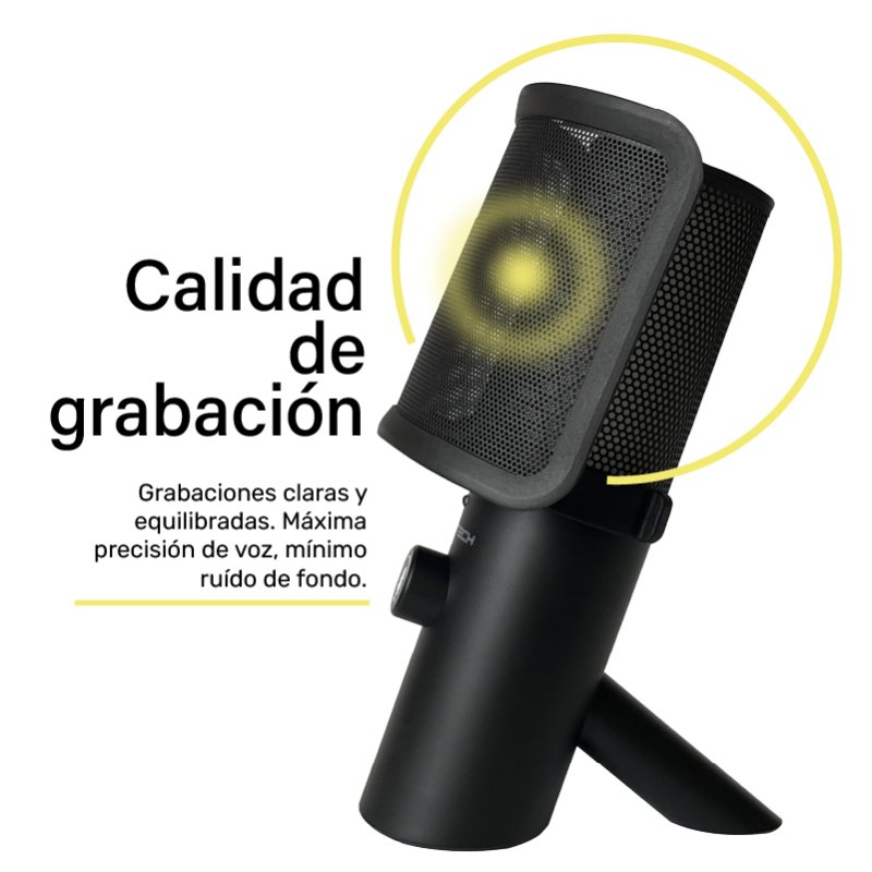 Detalle de Owlotech X3 Micrófono condensador negro 🎤