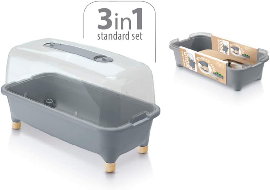 Thumbnail 2 de Prosperplast Respana Planter Wood Low Set L 🪴 Huerto doméstico