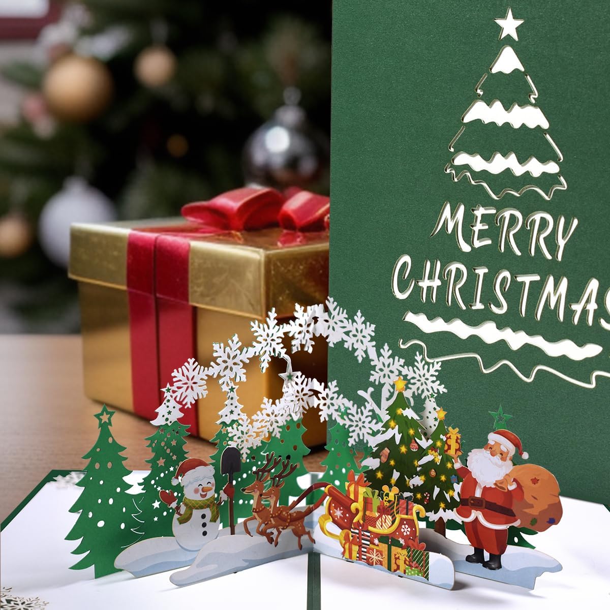 Thumbnail 6 de CNLITIHEKA Forest Deer 3D Card 🎄