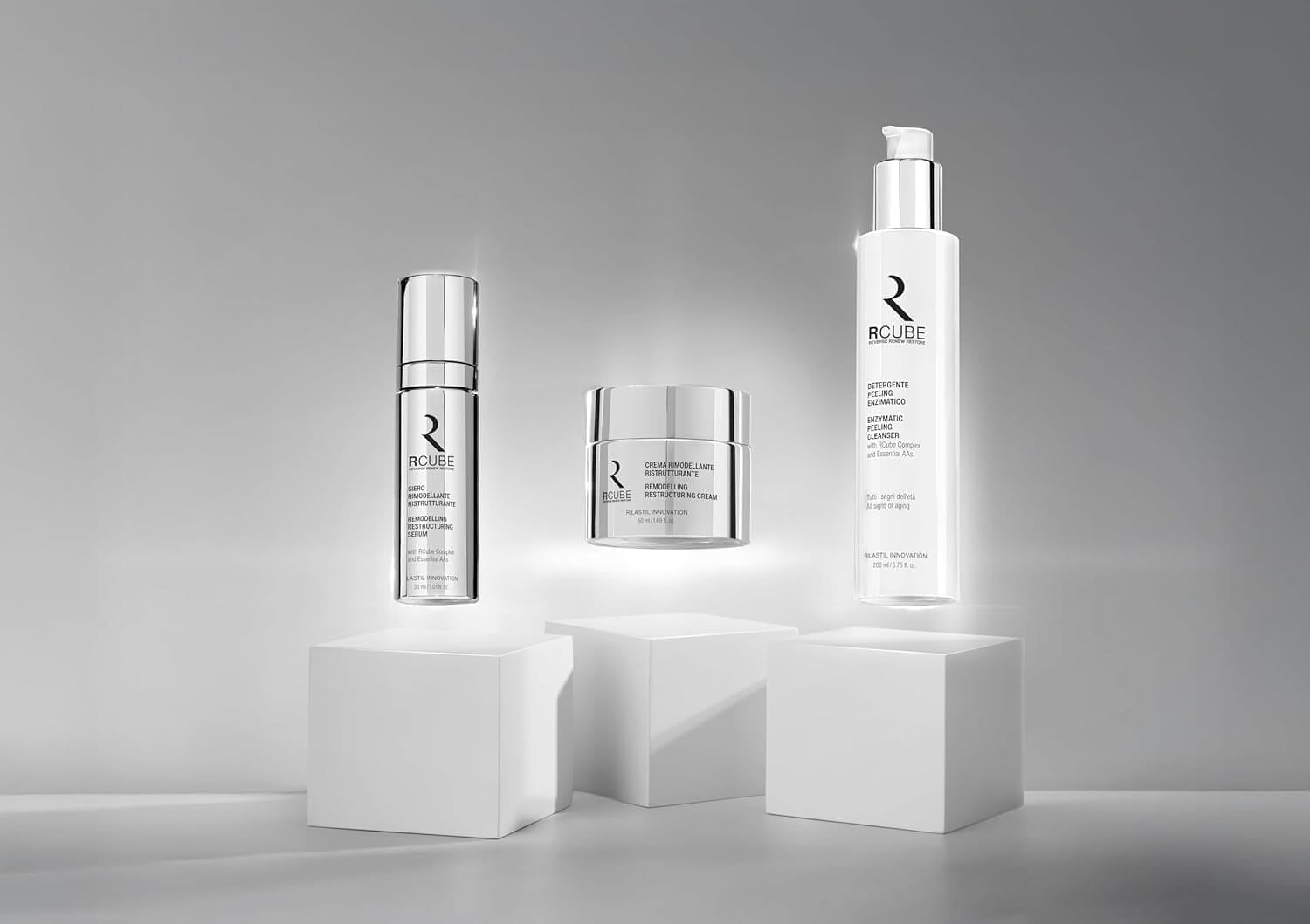 Thumbnail 3 de Rilastil RCube Siero Viso Rimodellante Ristrutturante con RCube Complex e Aminoacidi, 30 ml