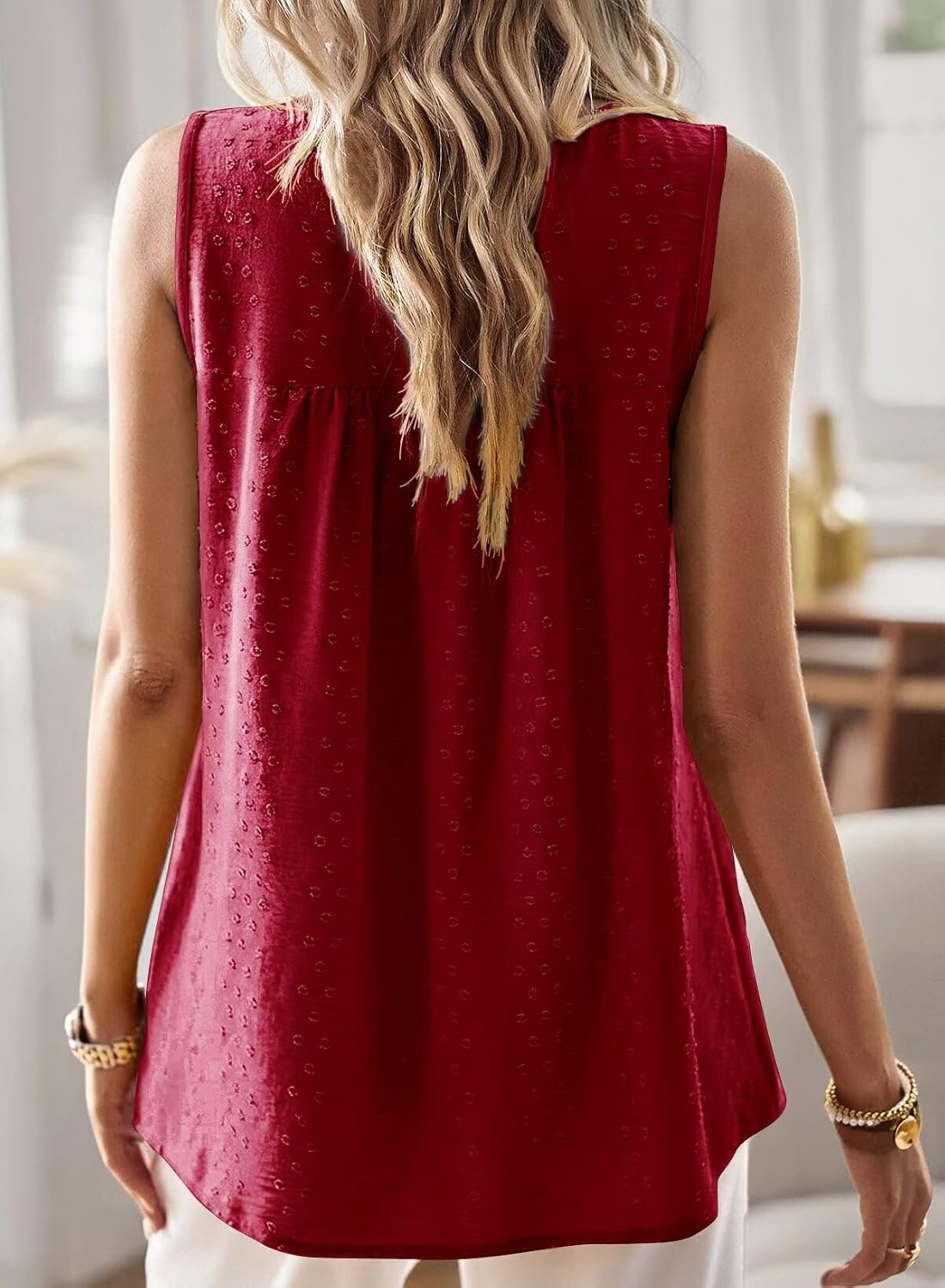 Detalle de Falechay Women's Summer Boho Crochet Lace Sleeveless Tank Top