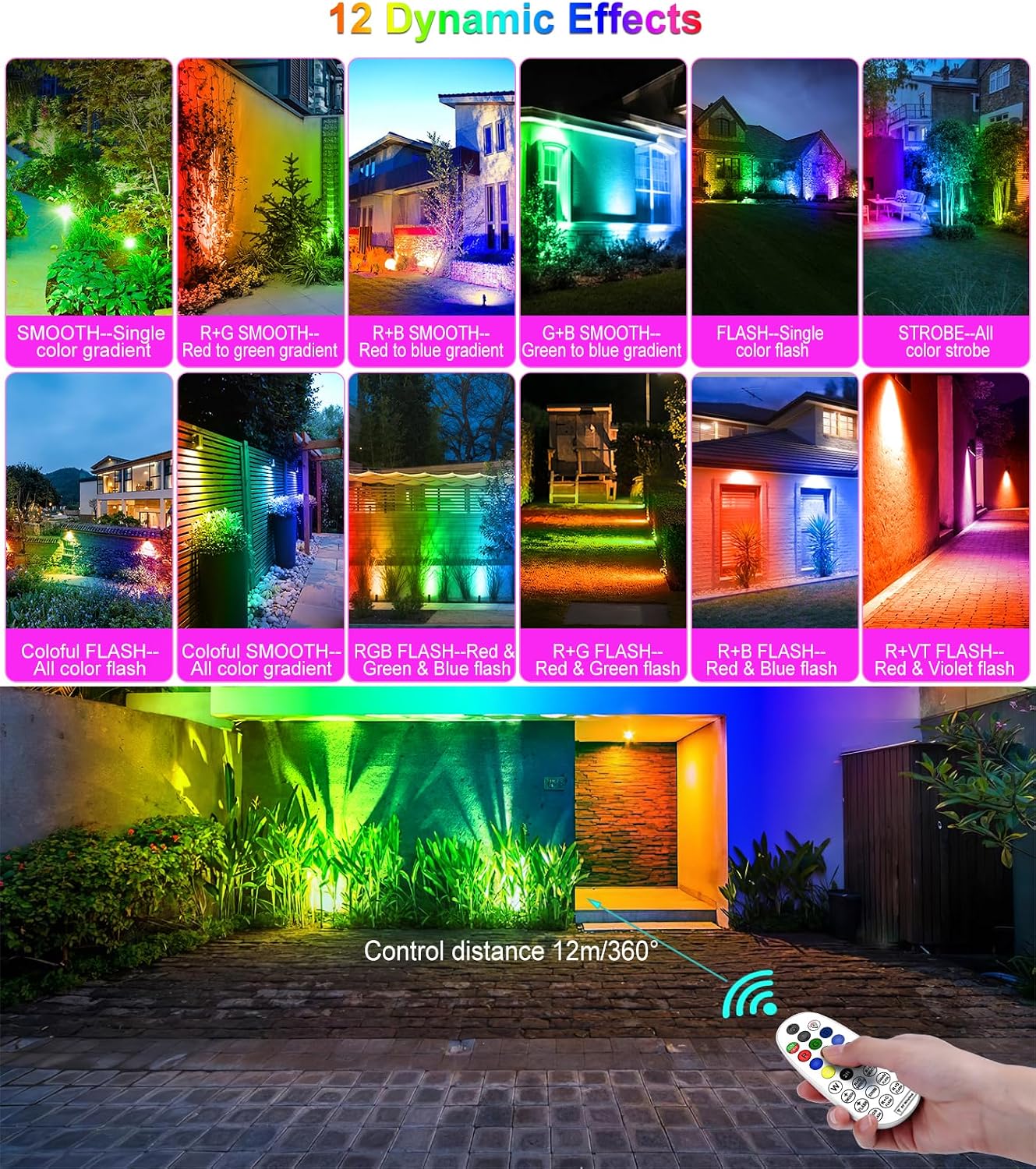 Detalle de MEIKEE Faretti solari 6000mAh RGB