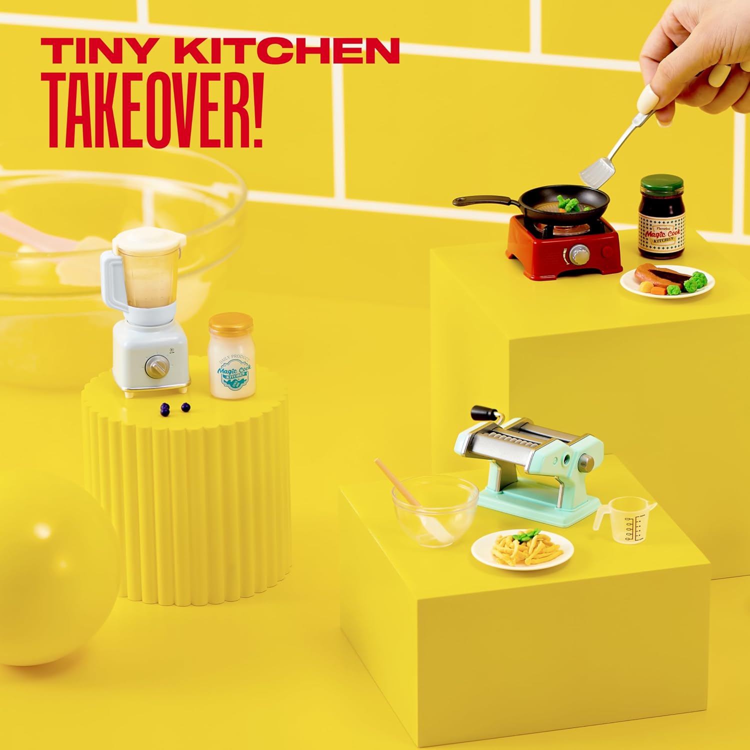 Detalle de Mini Brands Really Works マジッククック キッチンカプセルシリーズ1 カップケーキメーカー&ミキサーセット