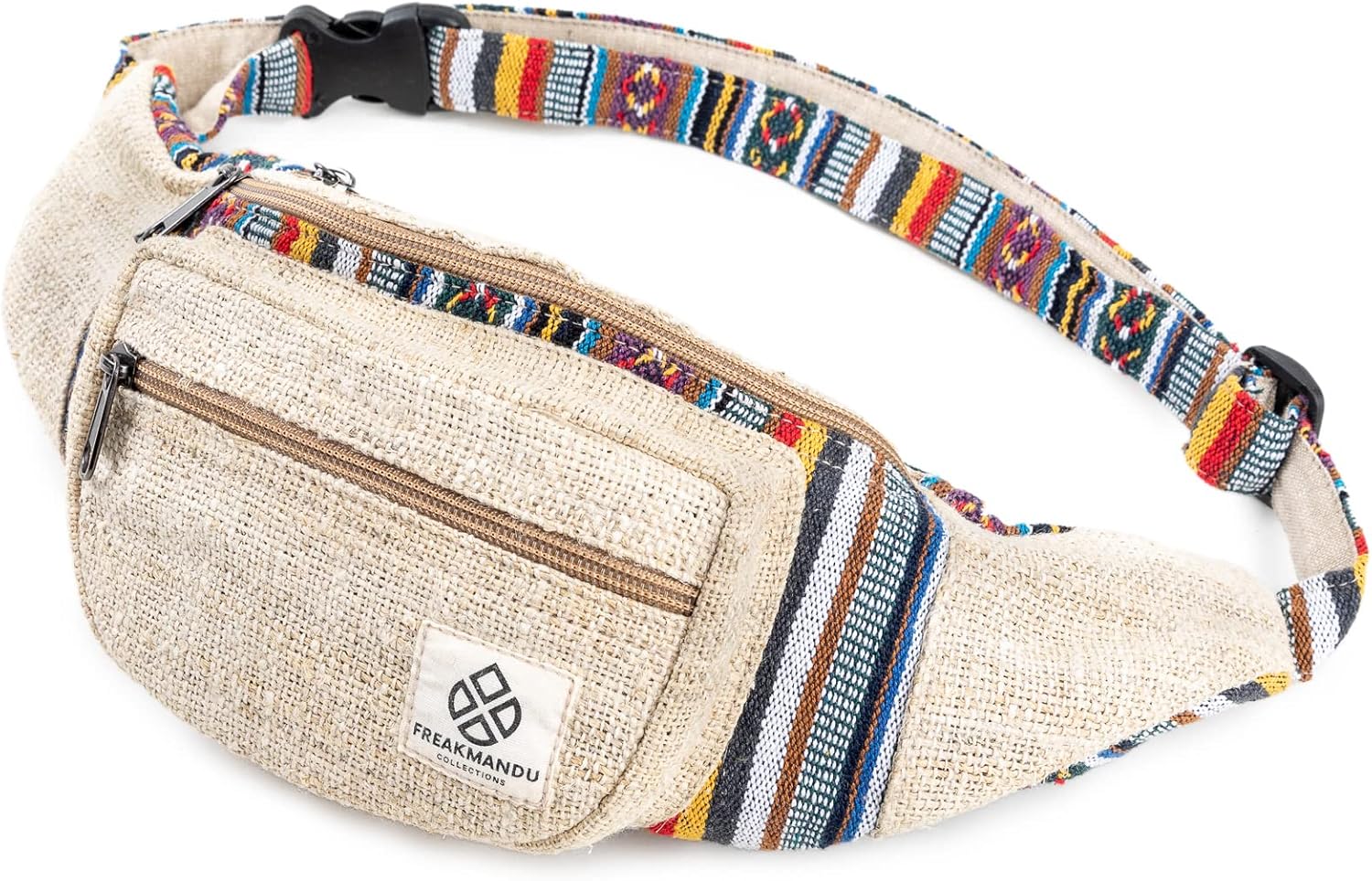 Thumbnail 6 de Freakmandu Unisex Hanf Gürteltasche „Beatnik“ – verstellbare Fanny Pack zum Umhängen für Wandern, Laufen & Festival