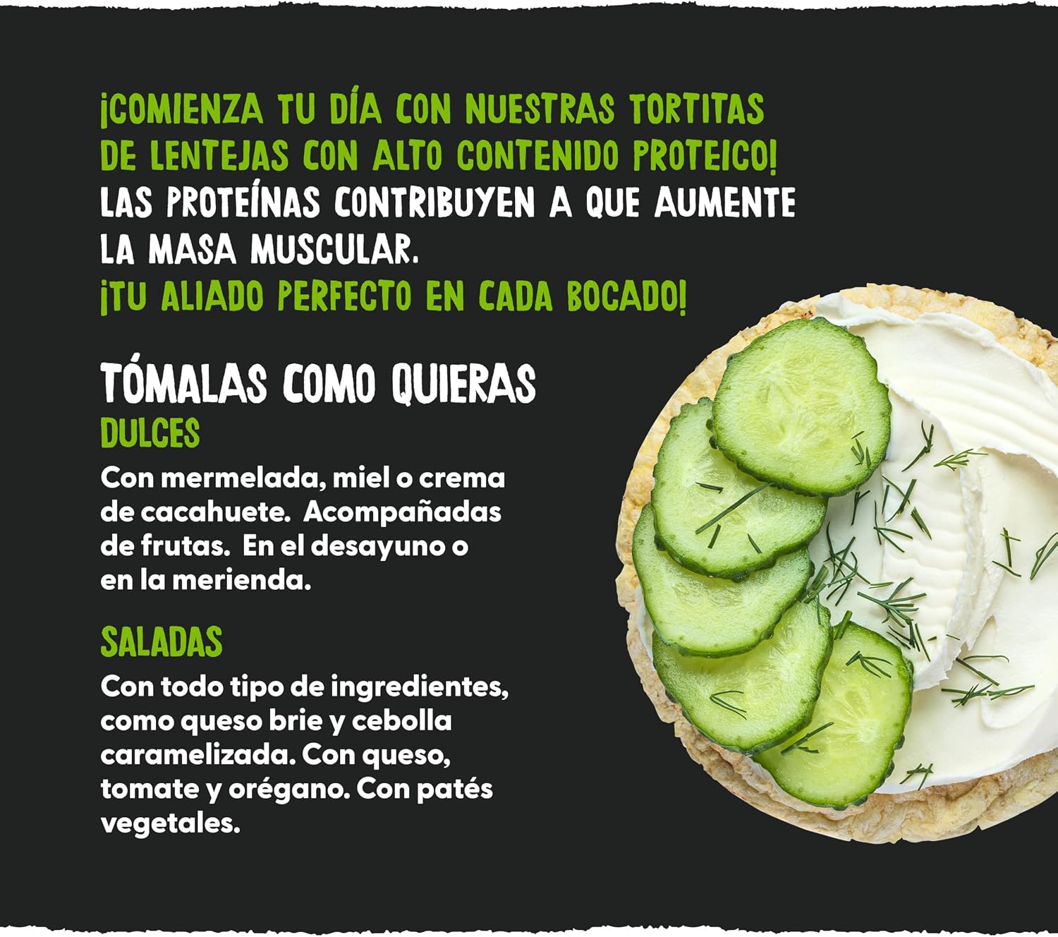 Detalle 2 de ECOCESTA Mejor Cada Día Tortitas de Lenteja 🌿 12U, Sin Gluten