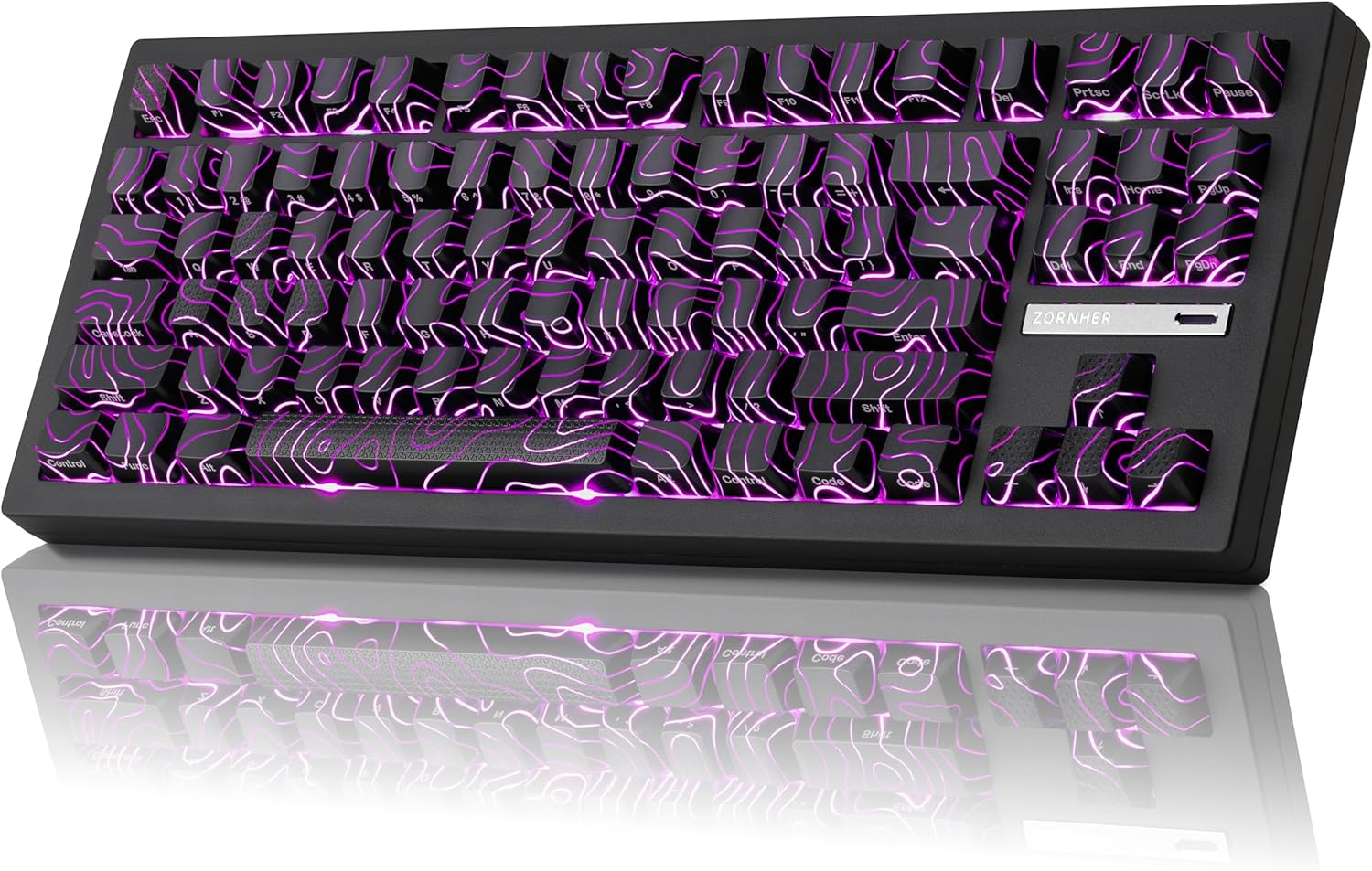 Thumbnail 6 de ZORNHER ZH870 Wireless Gaming Mechanical Keyboard – 80% Creamy Sound, IMD Keycaps & Hot-Swappable