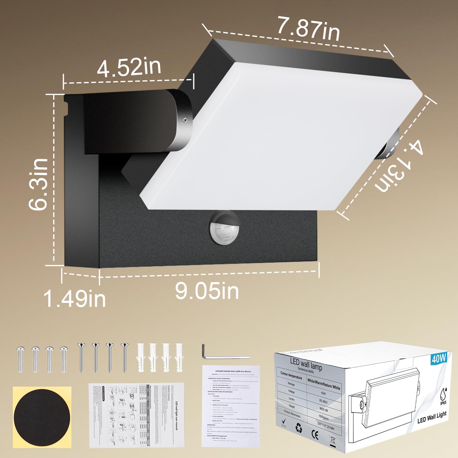 Detalle de Kingwen Applique LED 40W 3000K