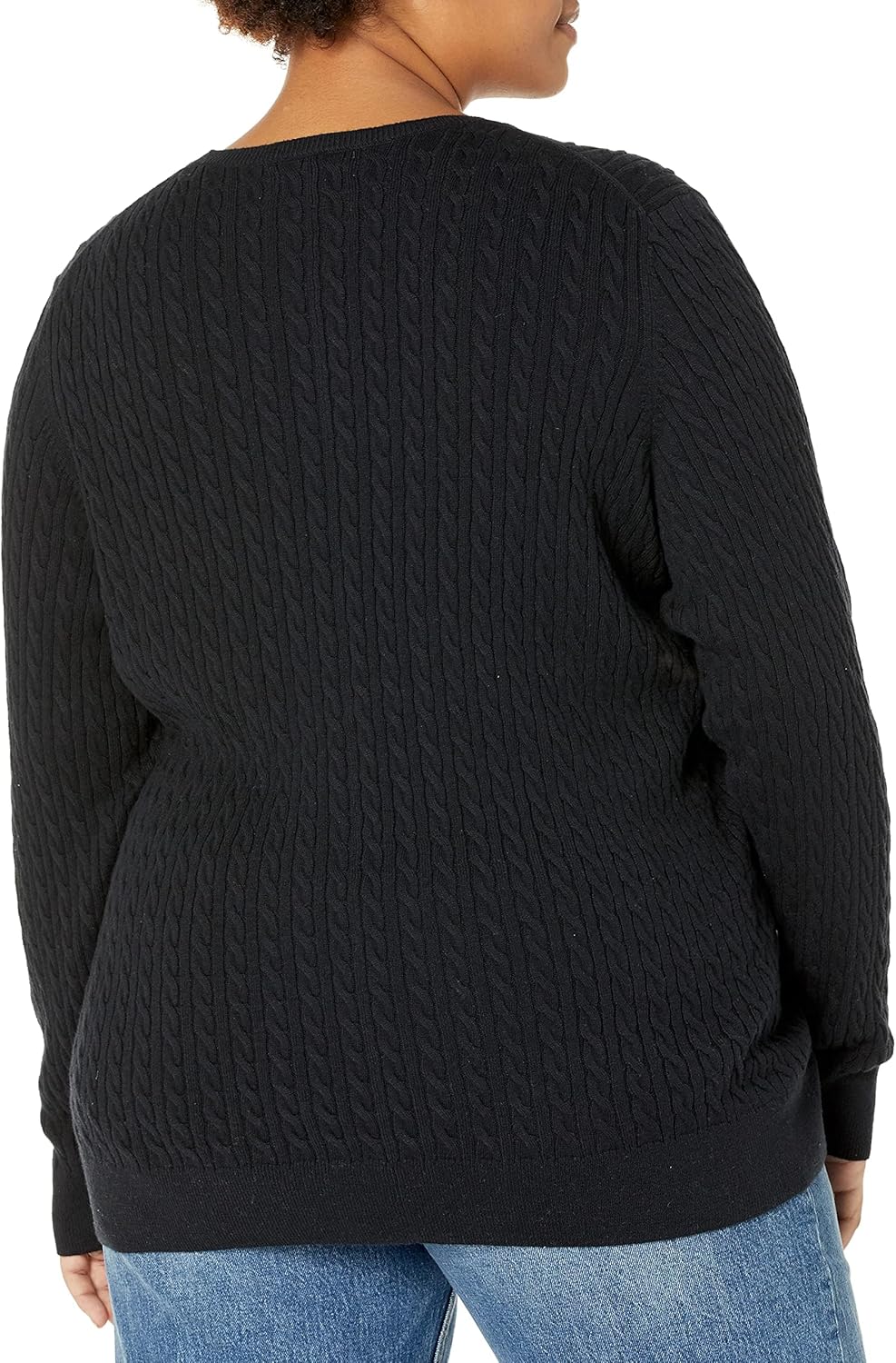 Thumbnail 1 de Amazon Essentials Women’s Lightweight Cable Knit Long-Sleeve Crewneck Jumper (Plus Size option)