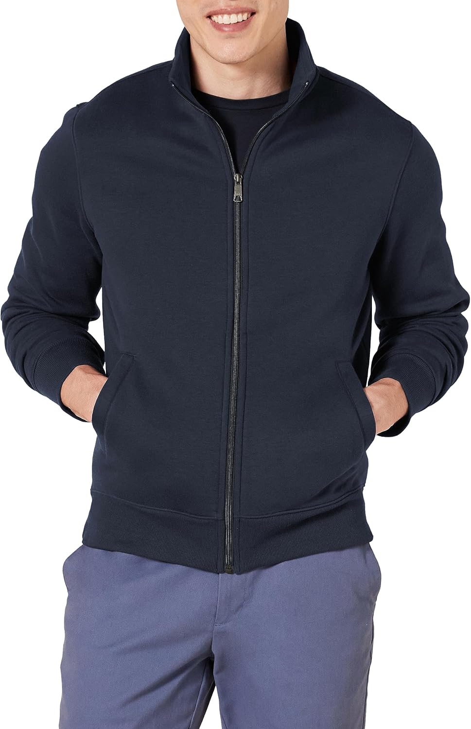 Thumbnail 5 de Amazon Essentials Men’s Fleece Zip-Up Mock Neck Sweatshirt (Mid-weight, Regular Fit)
