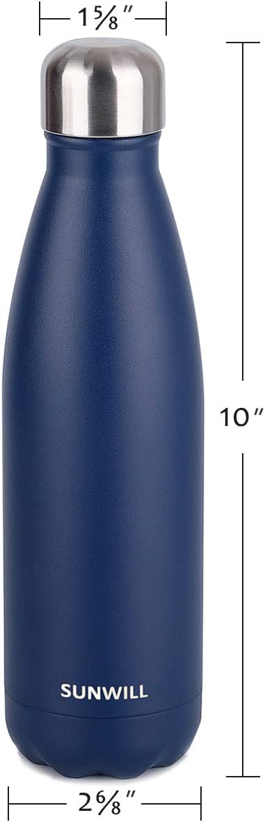 Thumbnail 2 de SUNWILL insulated stainless steel water bottle 500ml with vacuum insulation and leak-proof twist lid