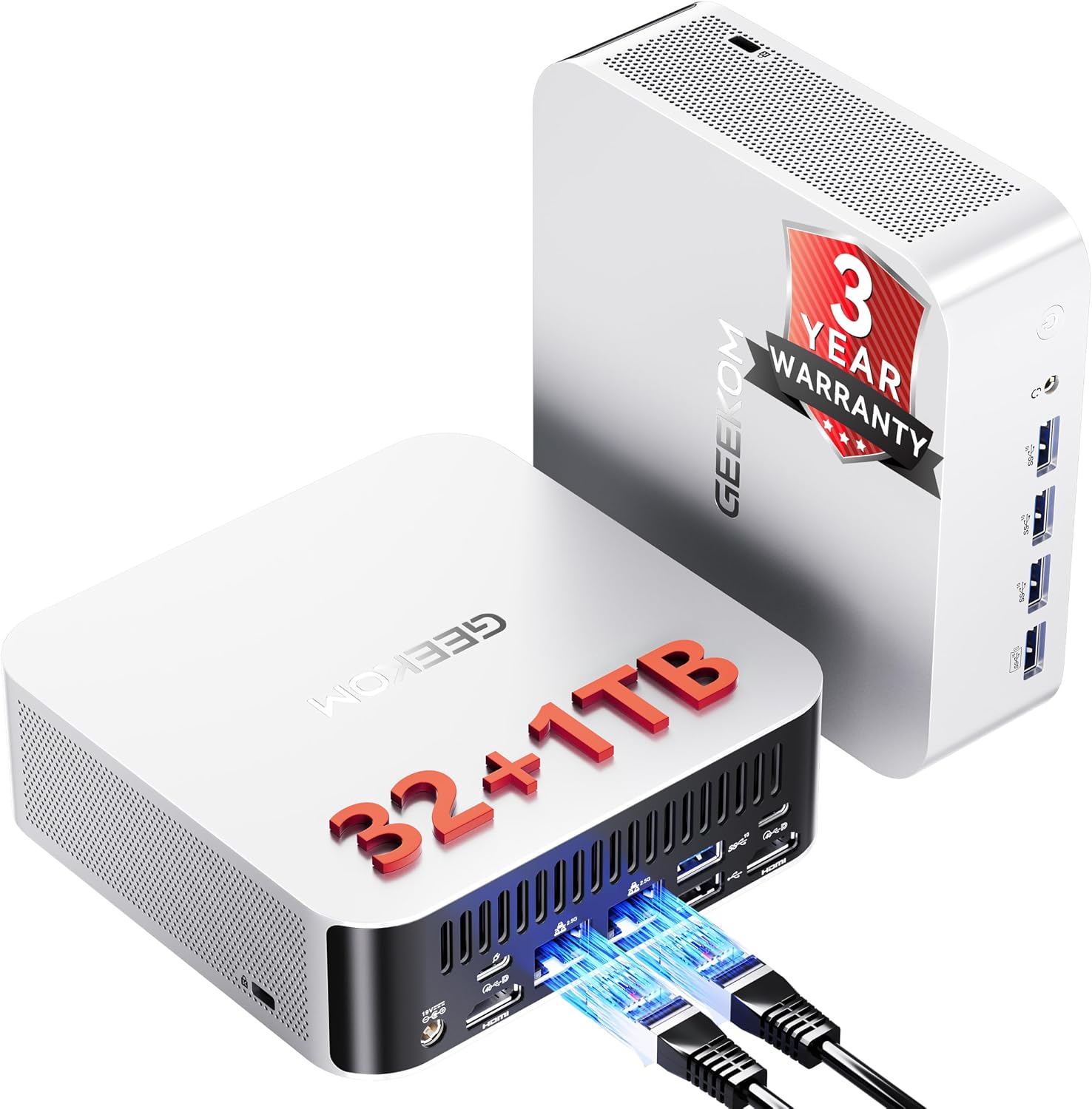 Detalle de GEEKOM A8 Max mini PC with USB4, 32GB