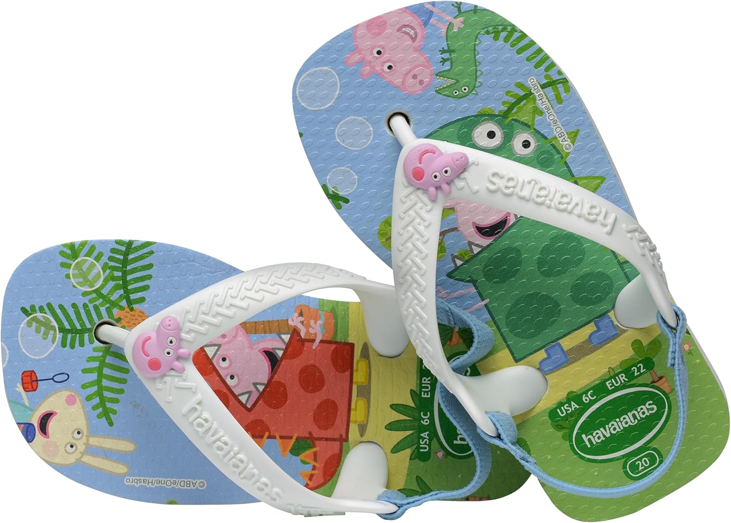 Thumbnail 4 de Havaianas Baby Peppa Pig Unisex Kinder FlipFlop White 21 EU – komfortabler Allrounder für kleine Füße