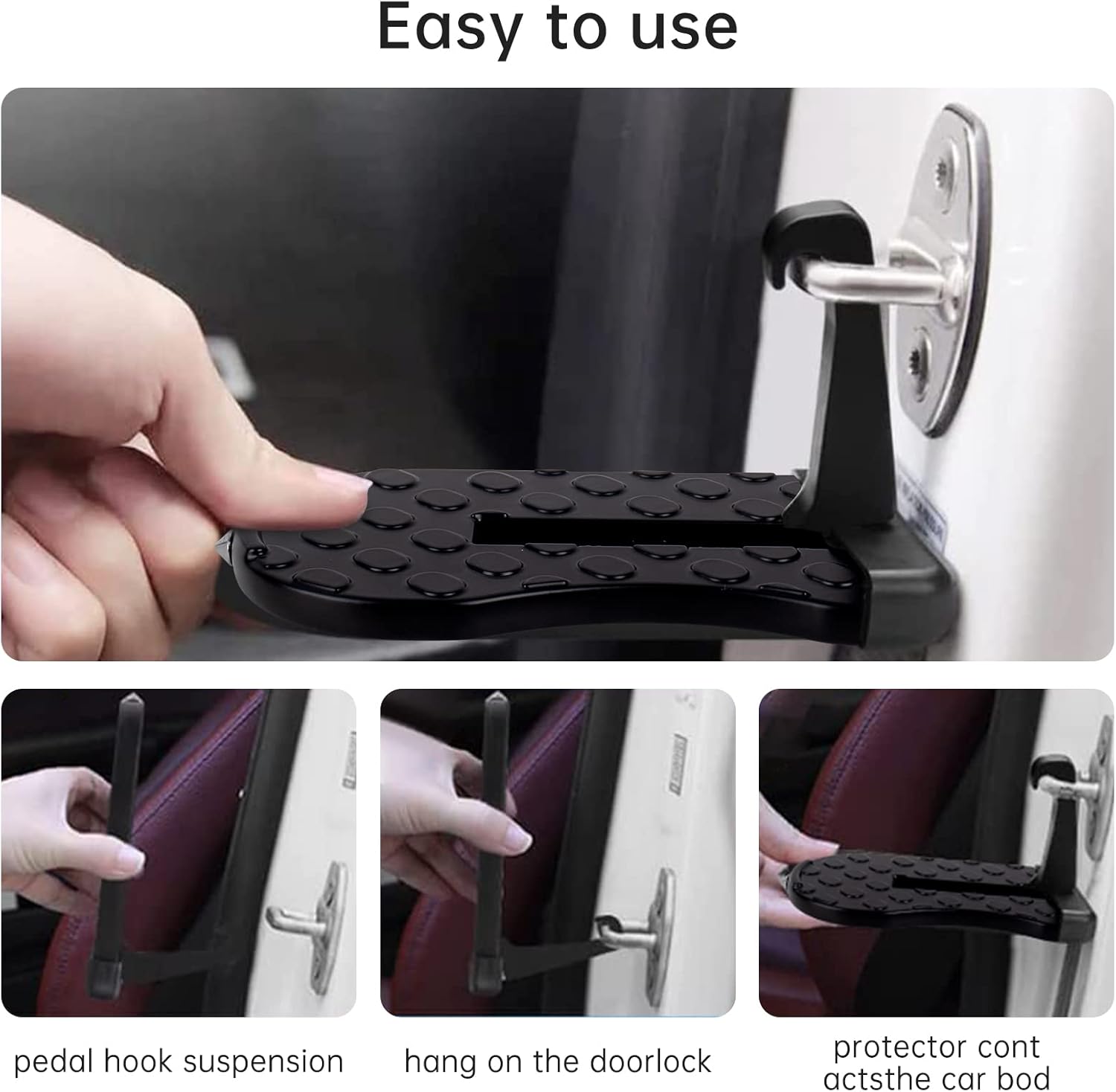 Thumbnail 6 de CTDMJ Foldable Car Door Pedal: Versatile, Compact Step with Safety Hammer for SUVs and Family Cars
