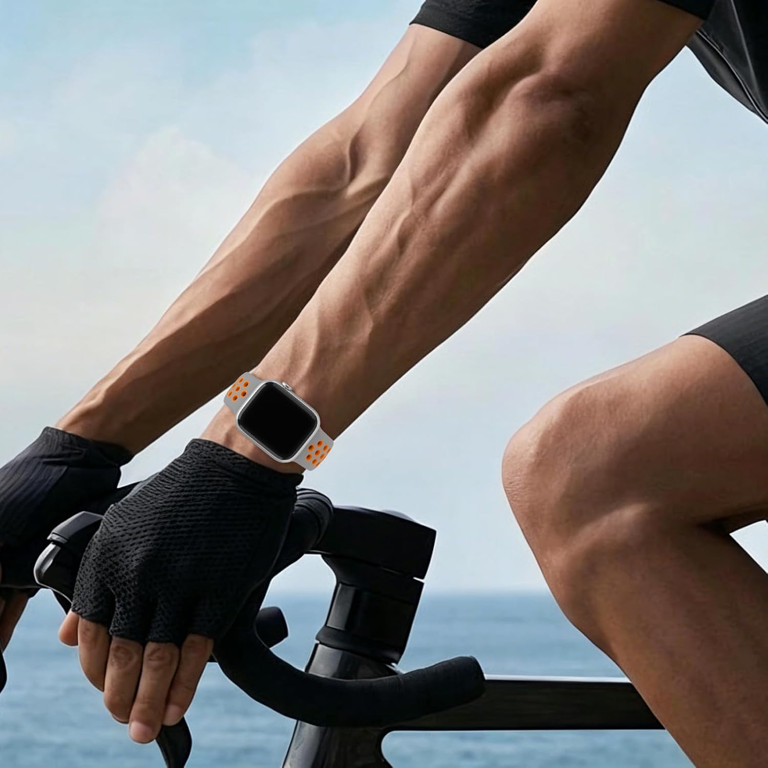 Thumbnail 4 de Yoohoo Sport Strap for Apple Watch — Breathable Dual-Colour, 38–49mm Universal Fit