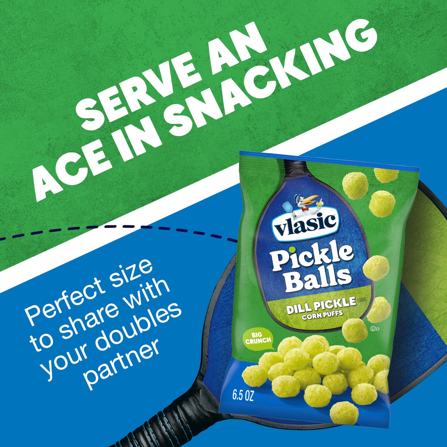 Thumbnail 6 de Vlasic Pickle Balls Dill Pickle Corn Puffs, Gluten-Free, 6.5 oz. Bags, 6-Pack