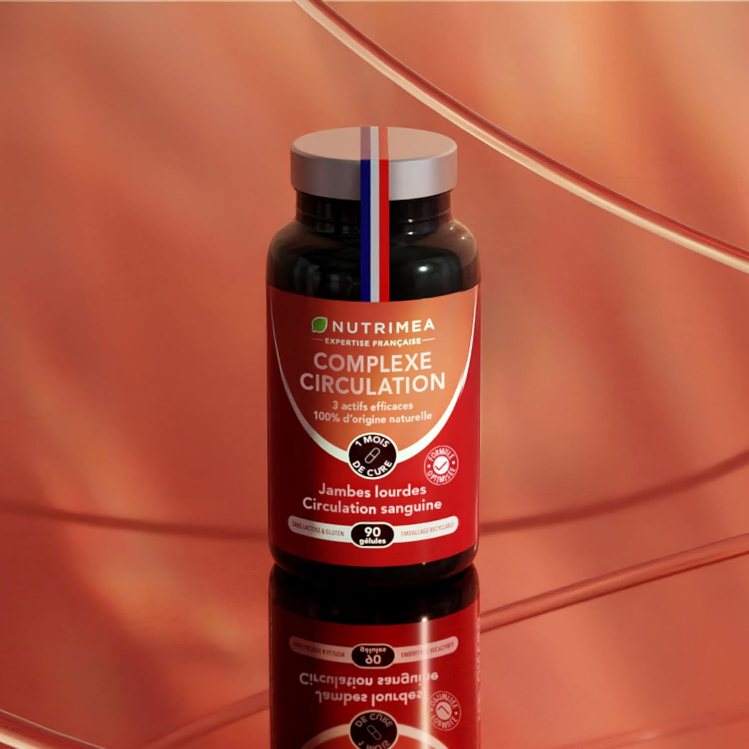 Thumbnail 6 de Nutrimea Circulation Sanguine Jambes – drainage lymphatique au vignoble rouge, marron d’Inde & hamamélis (90 gélules vegan, fabriqué en France)