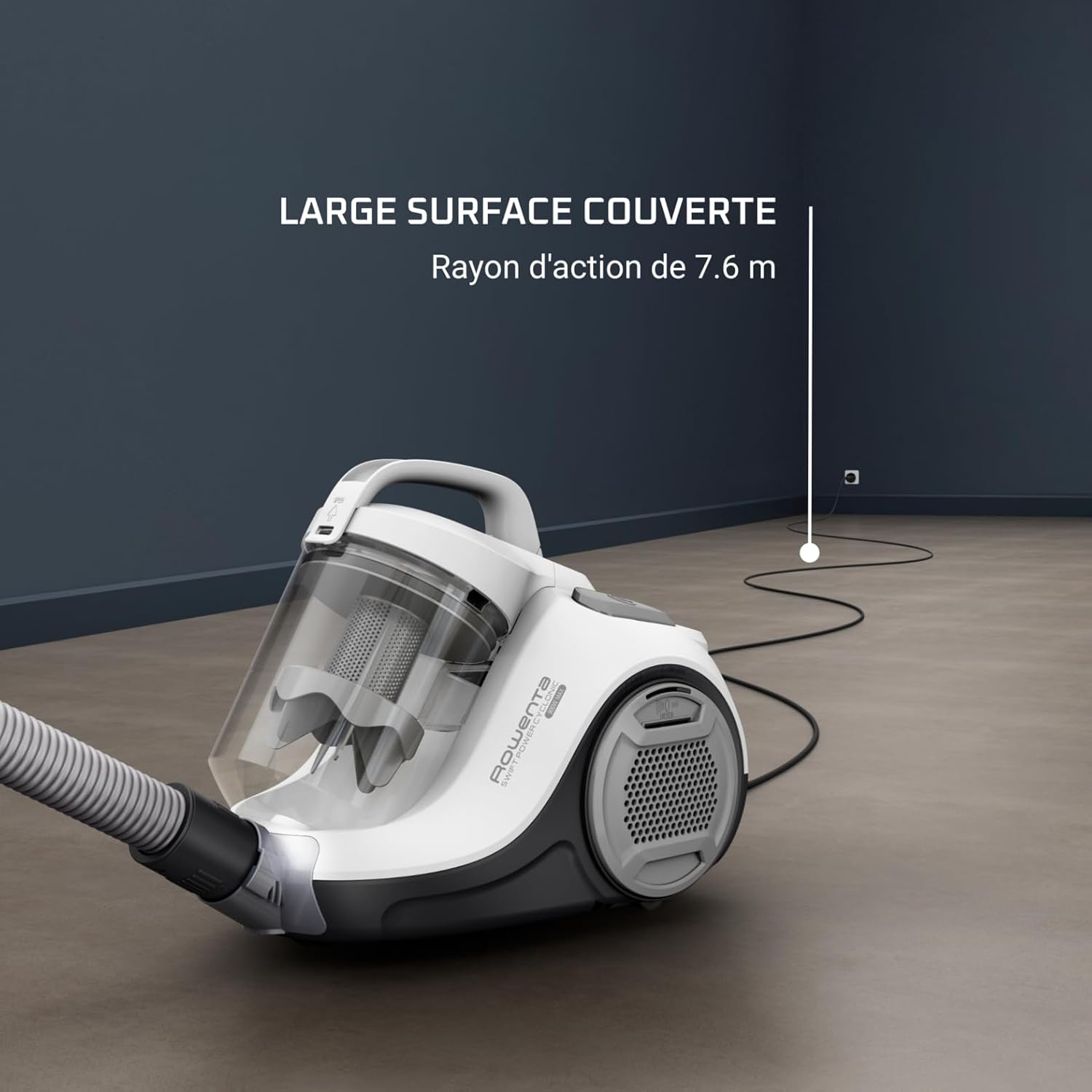 Thumbnail 5 de Rowenta Swift Power Cyclonic RO2917EA : aspirateur sans sac compact 900 W