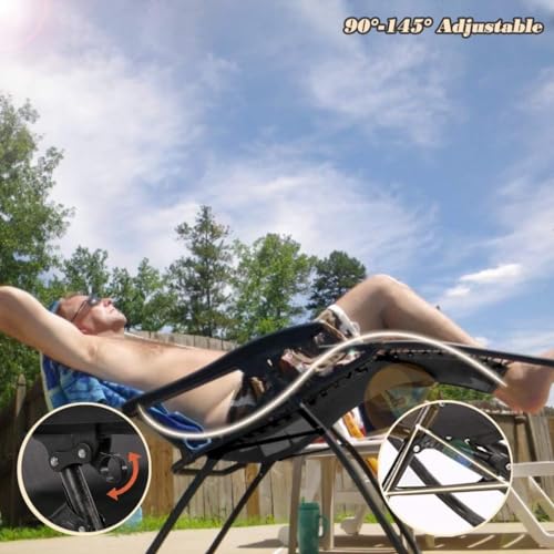 Thumbnail 9 de REQUISITE NEEDS Zero Gravity Chair Heavy Duty Textoline Outdoor & Garden Sunlounger