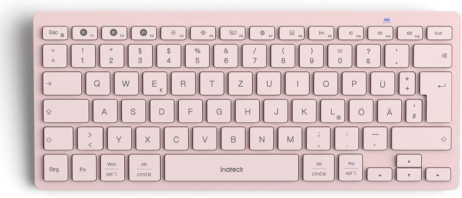 Detalle de Inateck KB01003 Bluetooth-Tastatur für iPad, 3 Geräte