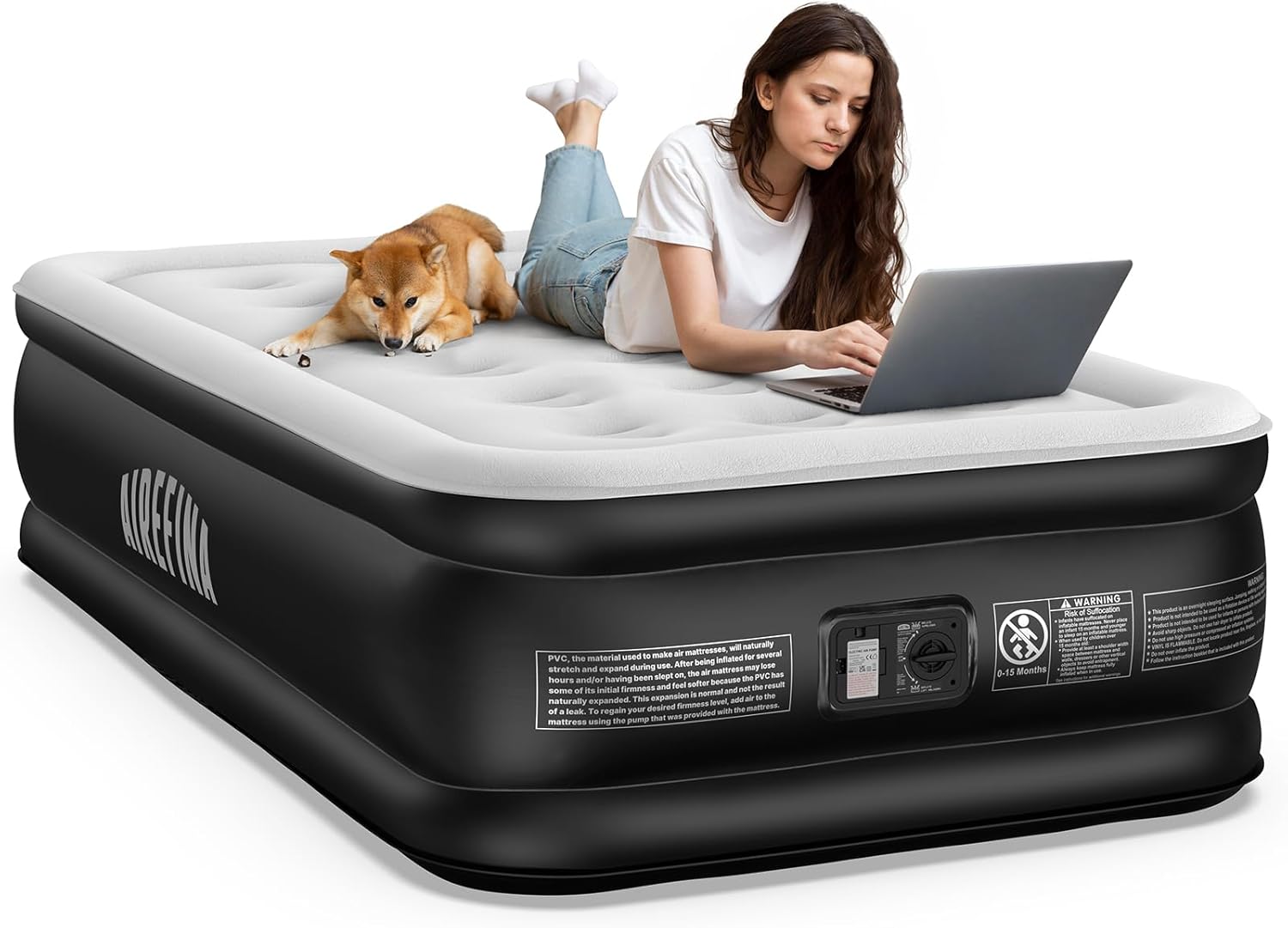 Detalle de Airefina Single Airbed 190×99×46 cm