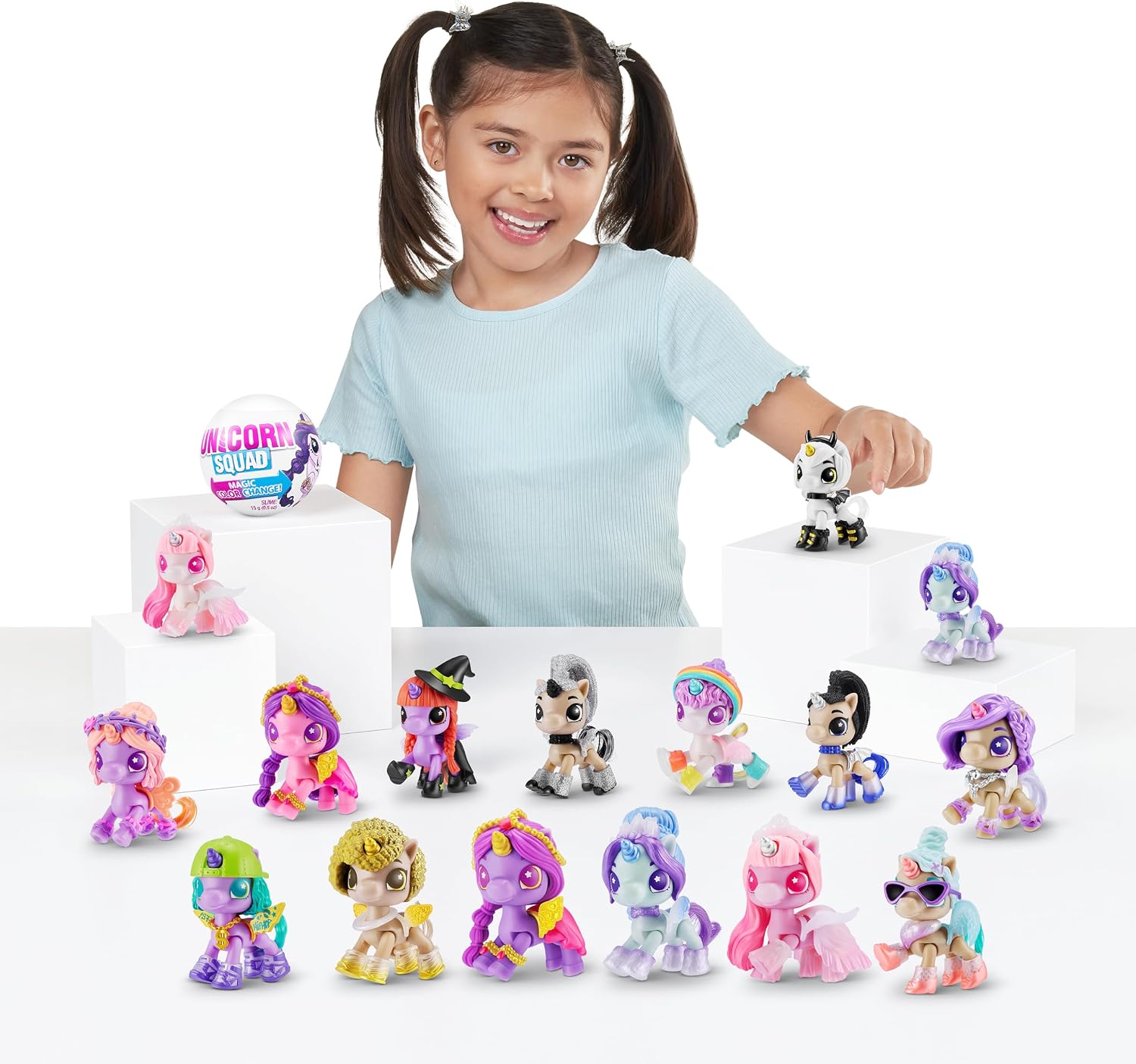 Thumbnail 6 de 5 Surprise Unicorn Squad Magic Color Change Series 7 Einhorn mit Zubehör & Flügel (2er-Pack) – Farbwechsel-Spielzeug