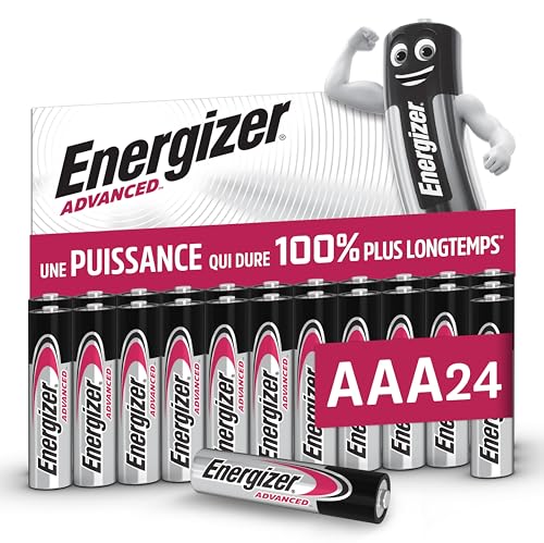 Detalle de Energizer Advanced piles AAA alcalines LR03 1,5 V, lot de 24