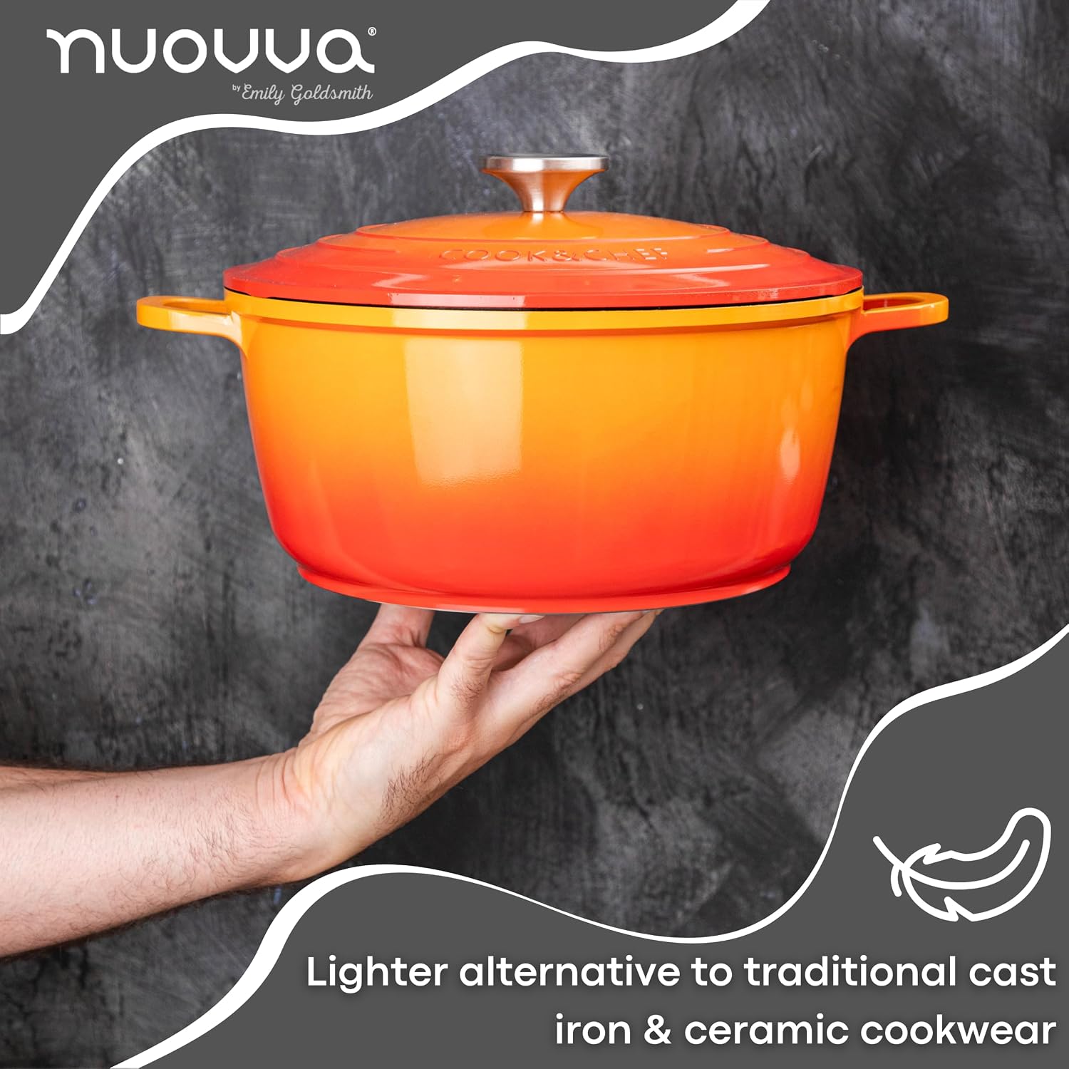 Thumbnail 5 de Nuovva 4L Deep Dutch Oven with Lid