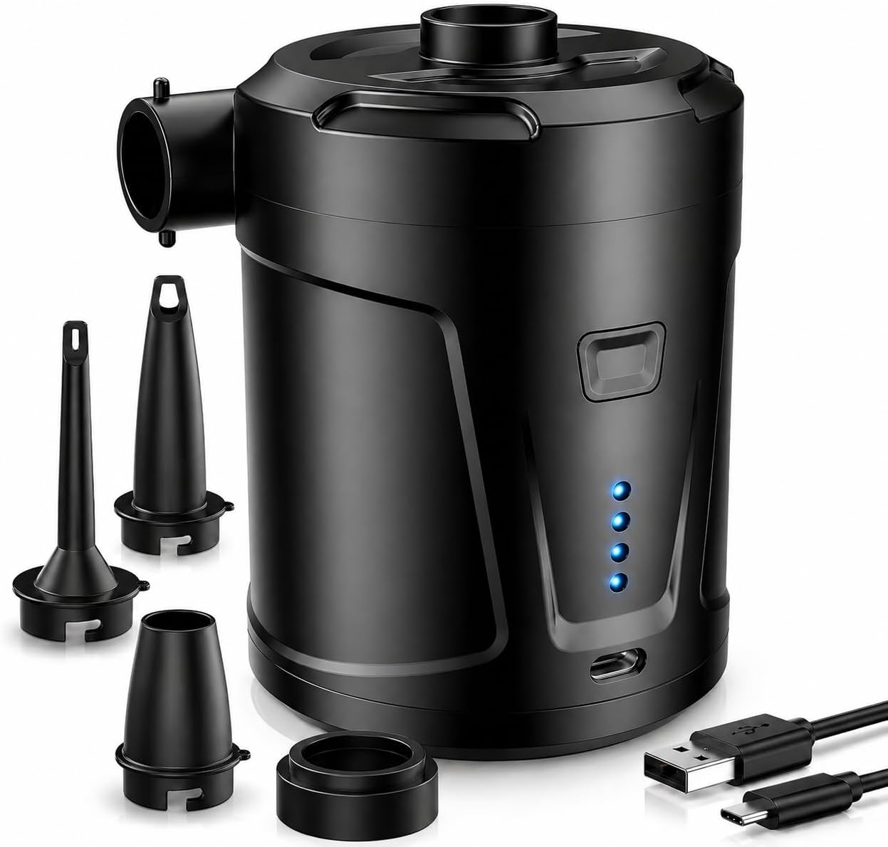Detalle de SUPPOU Pompa Elettrica ricaricabile 5200mAh per materasso e gonfiabili