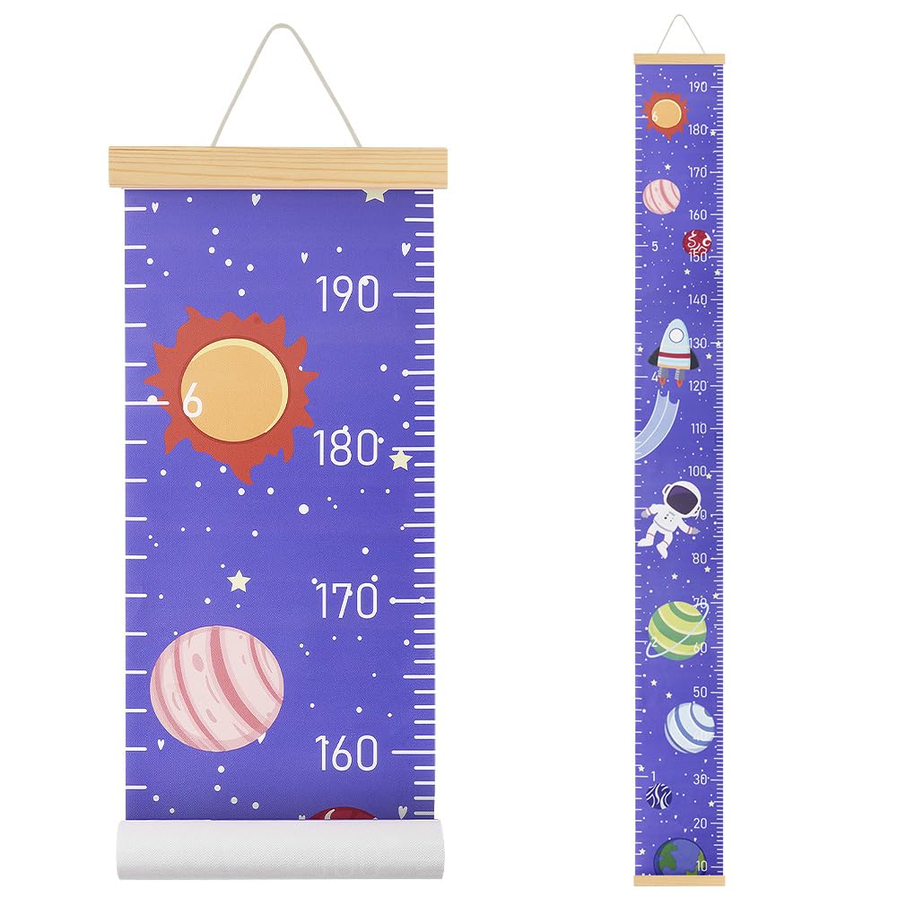 Aolso Kinder-Messlatte Astronaut: Größenmesser & Baby-Wachstumstabelle zum Aufhängen