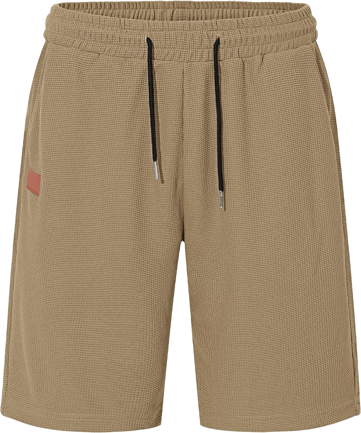 Detalle de TARAINYA Pantaloncini Waffle Uomo – Cotone Estivi con Coulisse, Regular Fit