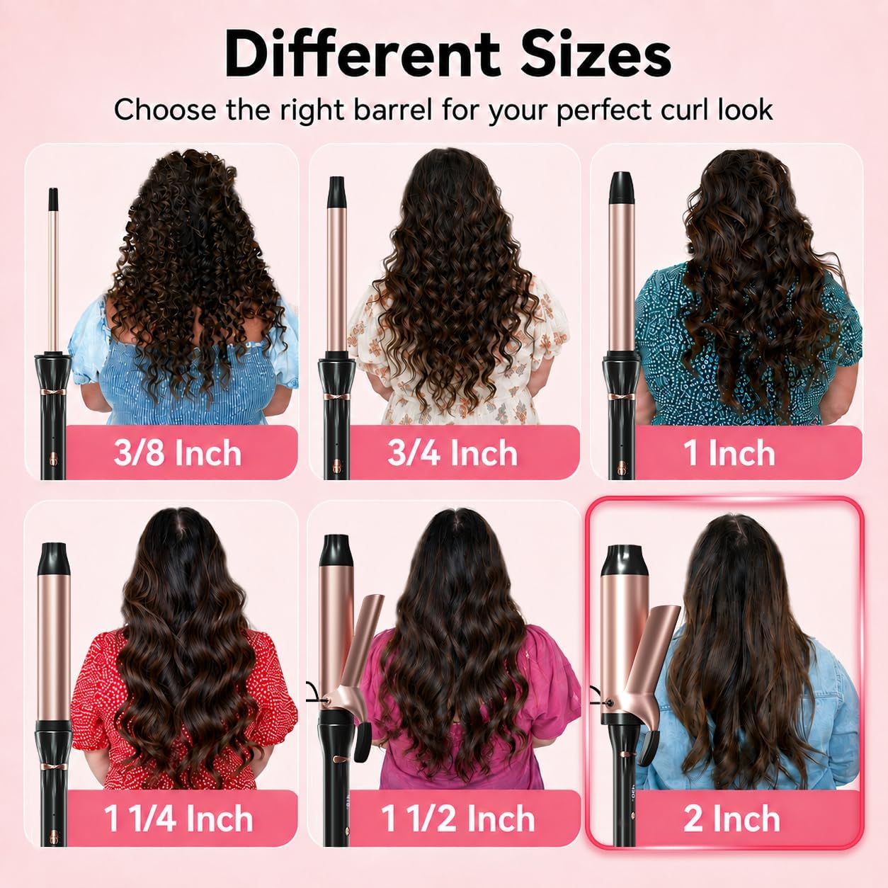Detalle de Hahahope curling iron, 2-inch barrel