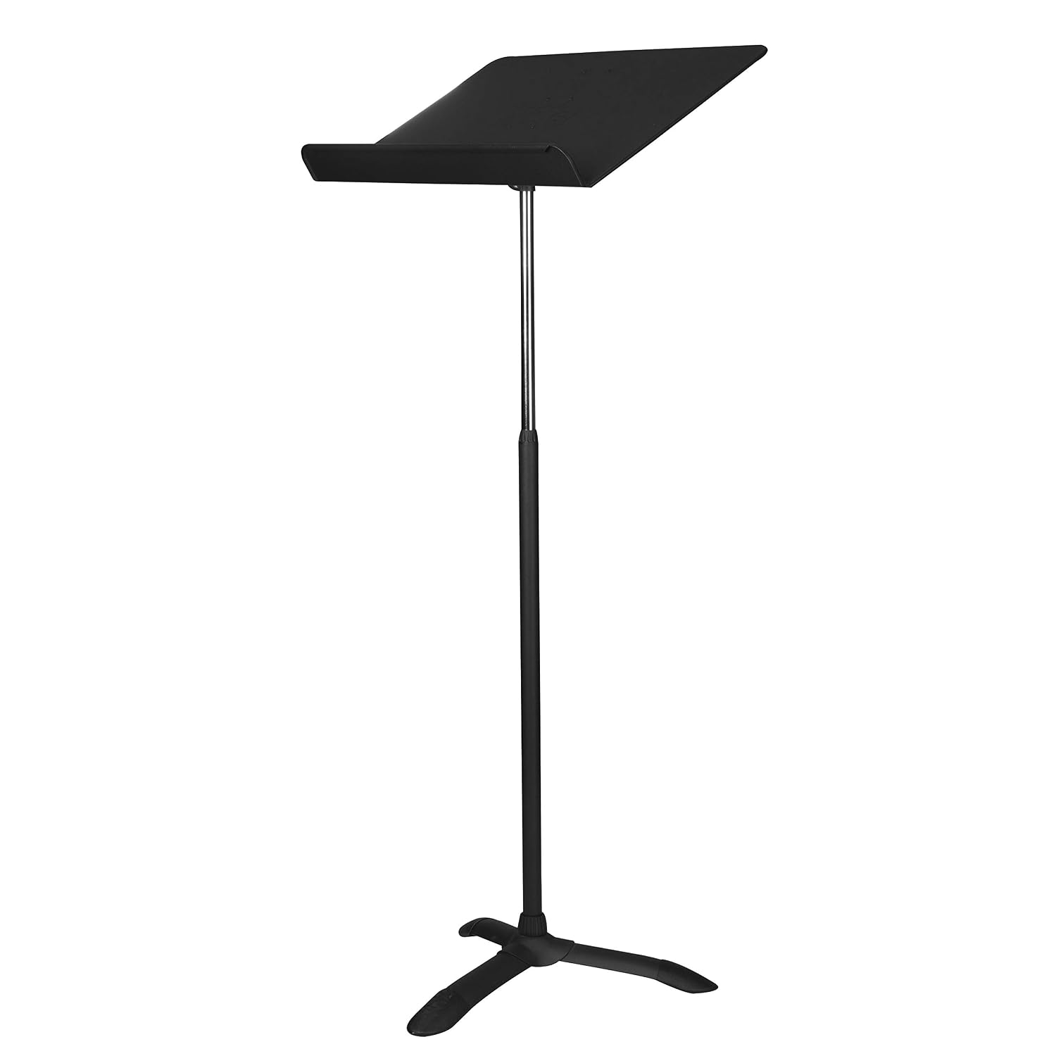 Detalle de OEF Furnishings OEF82MS Adjustable Metal Music Stand, Black Aluminum Tray