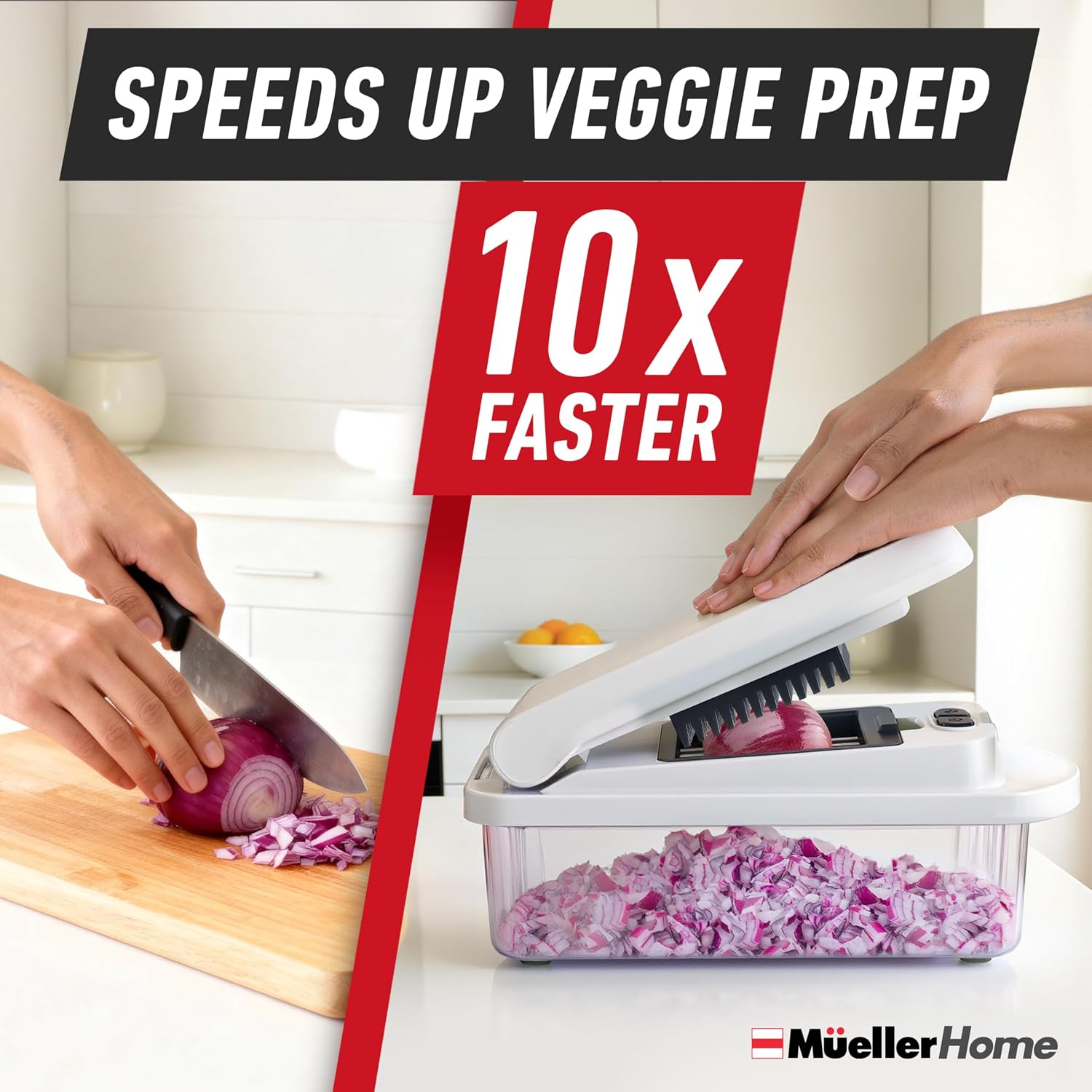 Thumbnail 2 de Mueller Pro-Series 10-in-1 Vegetable Chopper with 8 Blades 🥗