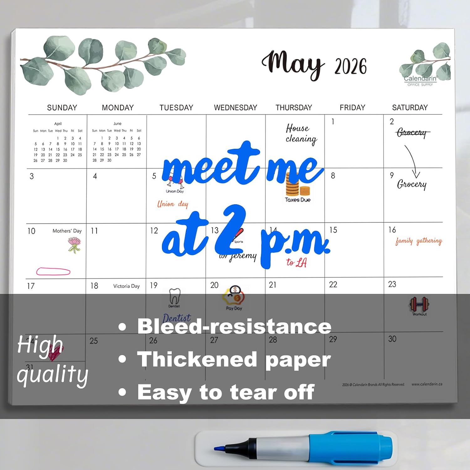 Thumbnail 5 de Calendarin Magnetic Fridge Calendar 2026–2027