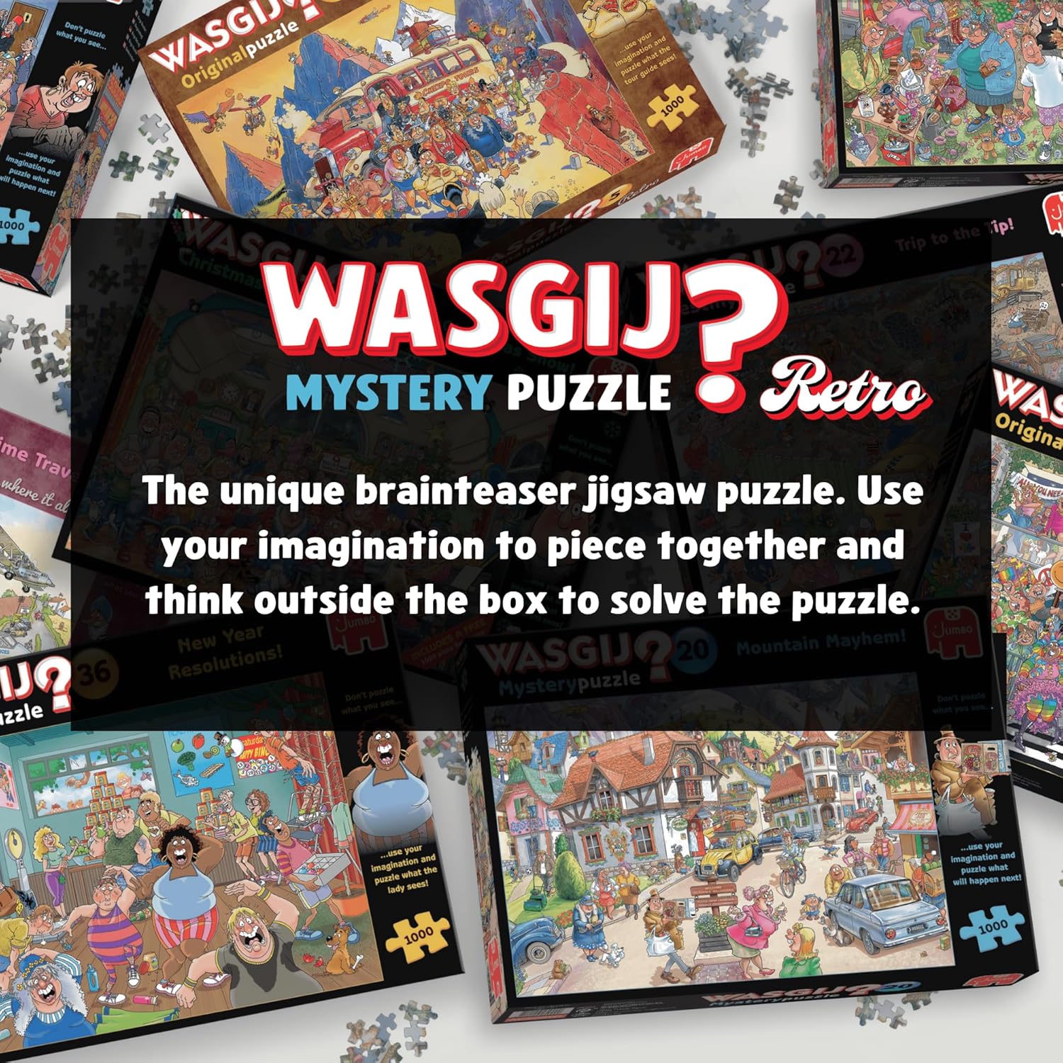 Thumbnail 3 de Wasgij Mystère rétro 9 – Zugüberfall (Puzzle 1000 pièces)