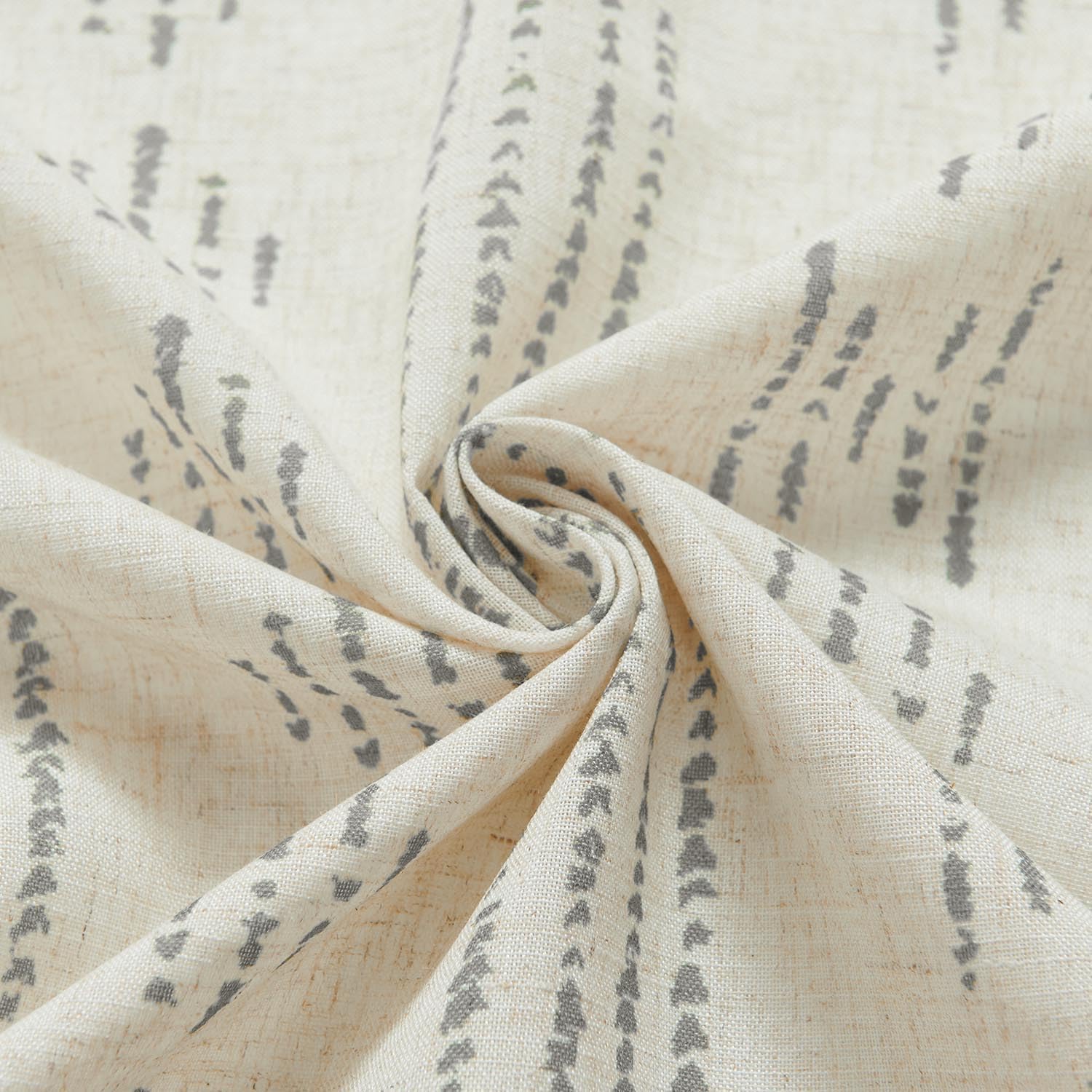 Thumbnail 6 de Vangao Scheibengardinen Modern Küche Boho gestreift (2er-Set) mit Stangendurchzug in Leinenoptik