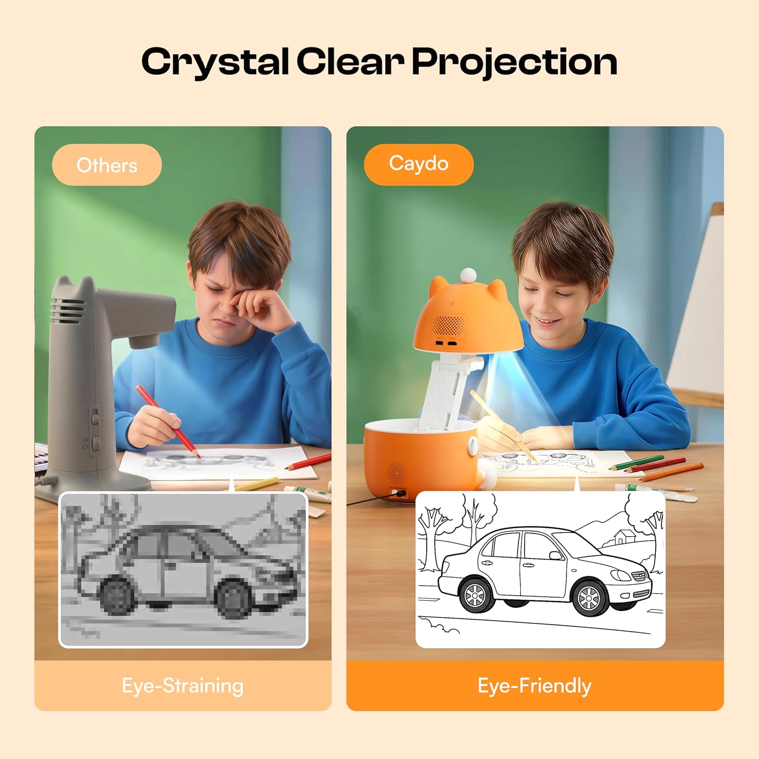 Thumbnail 5 de Caydo T3 AI drawing projector 720P for kids