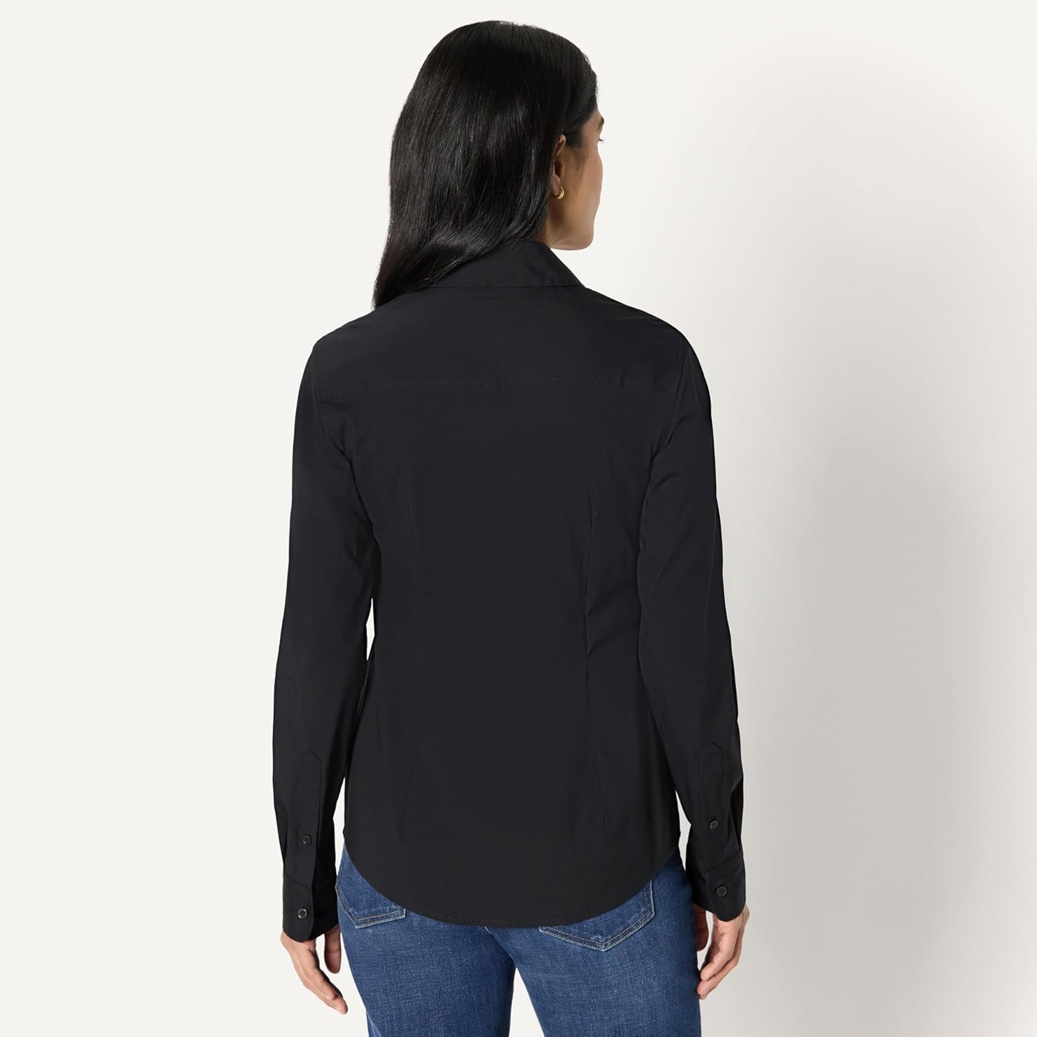 Thumbnail 2 de Amazon Essentials Damen Slim-Fit-Stretch-Popeline-Hemd mit Knöpfen